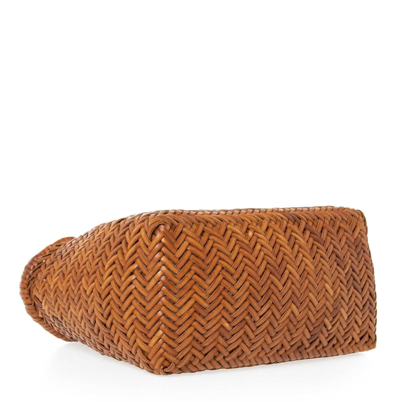 Dragon Diffusion bag ladies wicker bag leather mesh bag BAMBOO TRIPLE JUMP SMALL
