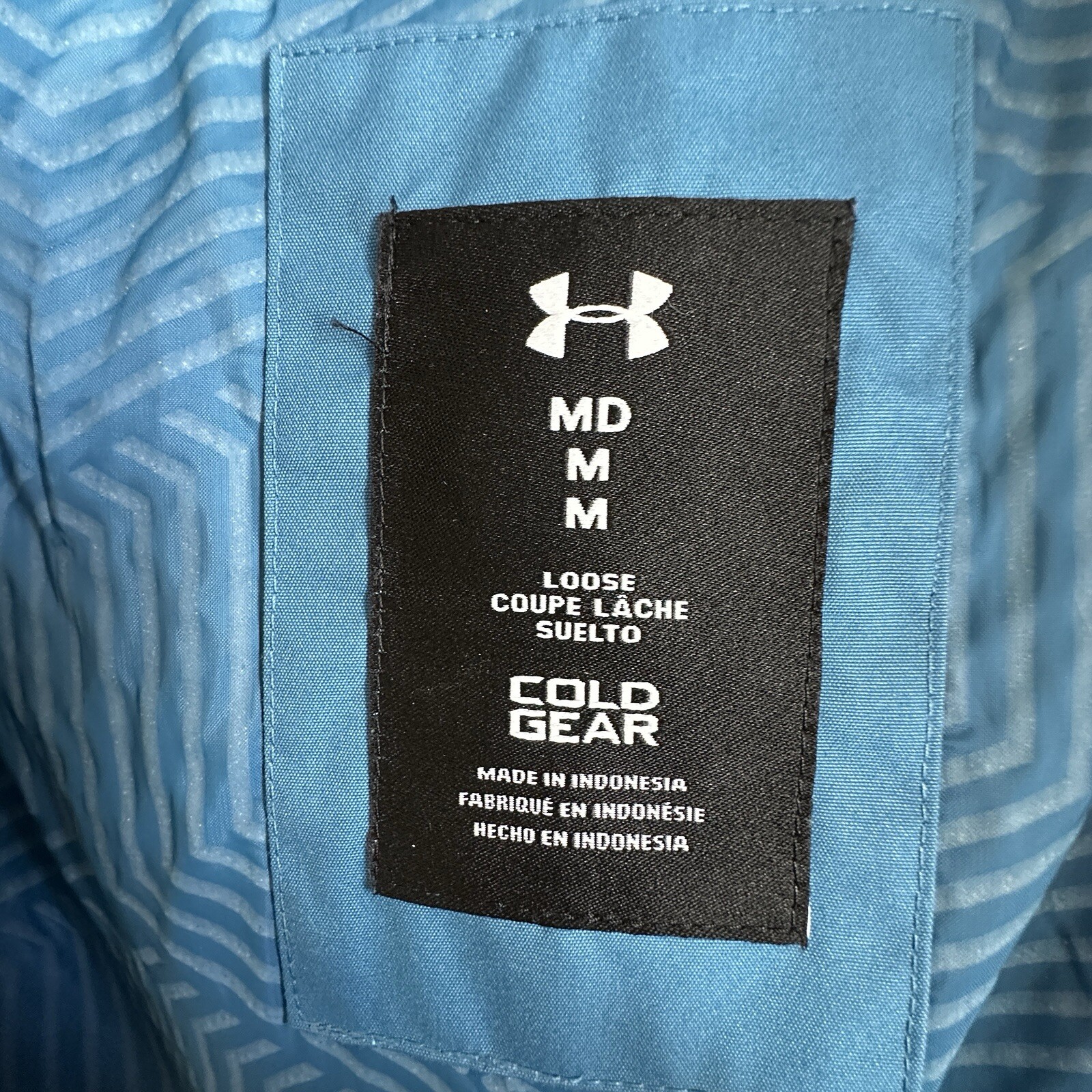 UNDER ARMOUR STORM BLUE JACKET MENS Medium Outer Shell Only New