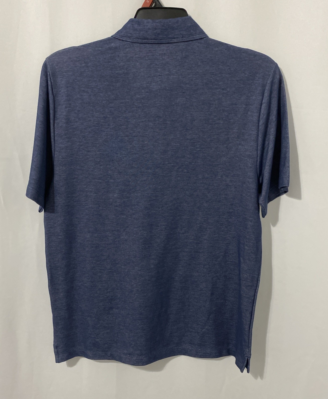 Free Assembly Men’s Collared 3-Button Placket Polo Shirt Blue Indigo Size Medium