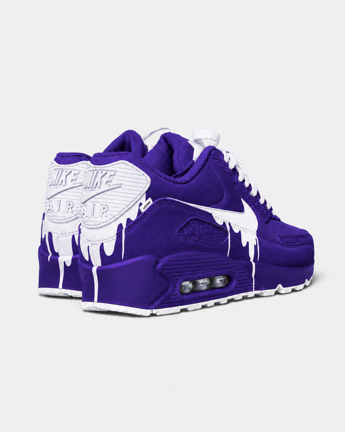 Custom Hand-Painted Nike Air Max 90 Sneakers | Personalized Artistic Shoes