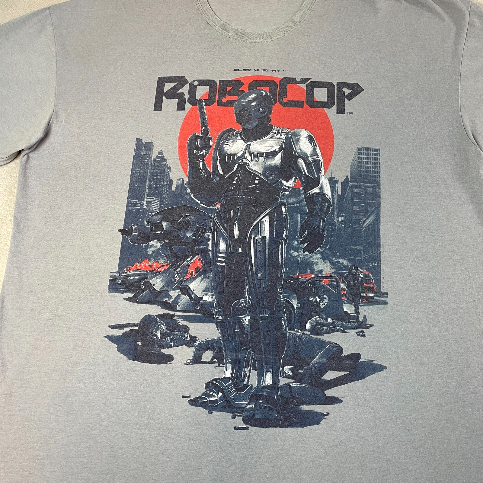 ROBOCOP T Shirt Loot Crate Exclusive Gray Graphic Mens Size XL 80s Tee