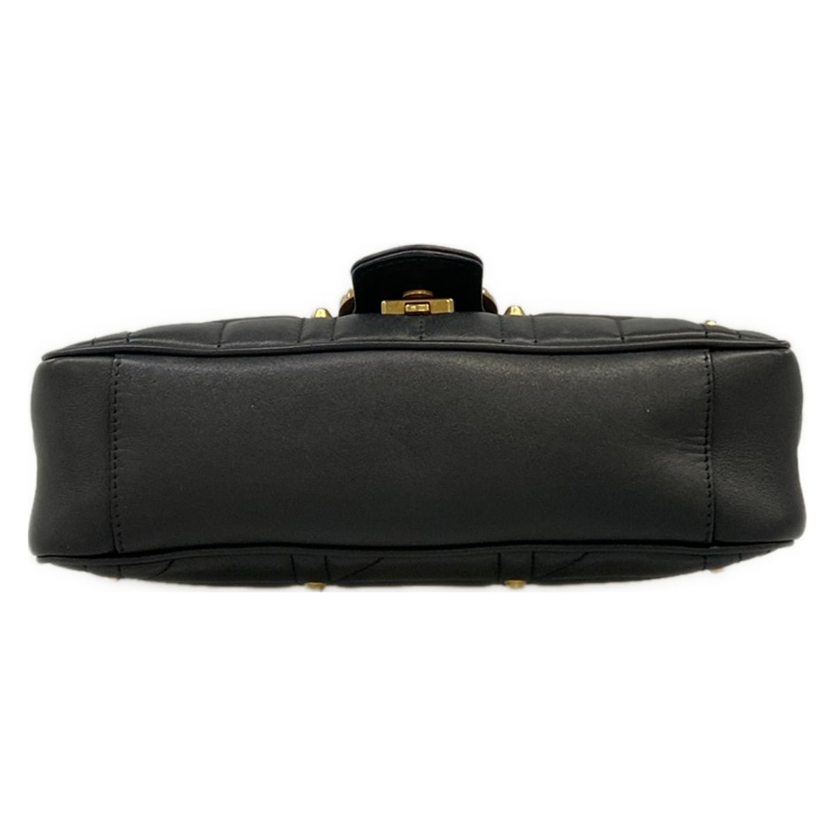 GUCCI GG Marmont Quilting Small Shoulder Bag 443497 Black Leather Shoulder Bag