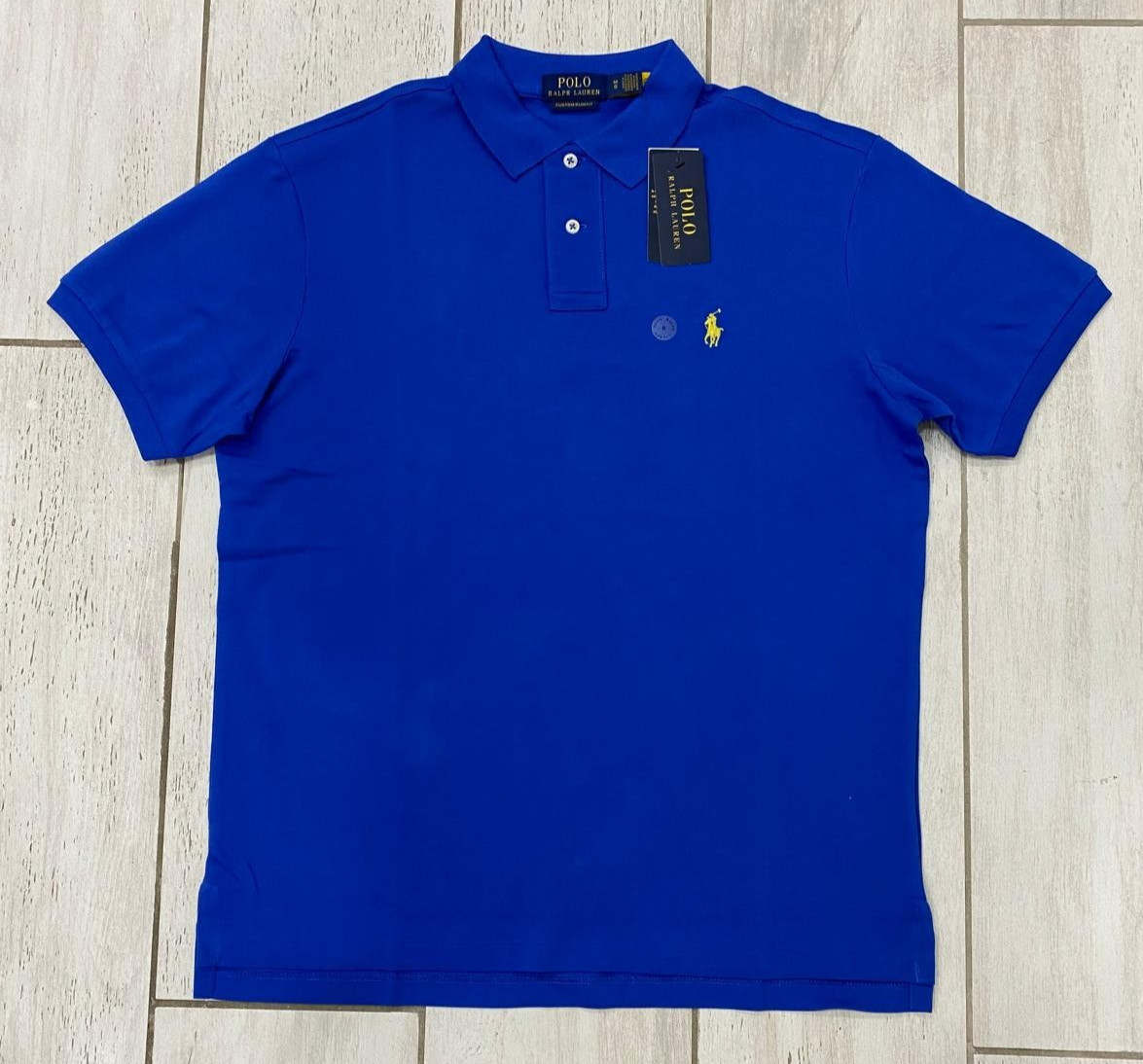 NWT Polo Ralph Lauren Men’s Custom Slim Fit Mesh Polo Shirt – Blue, Navy S-2XL