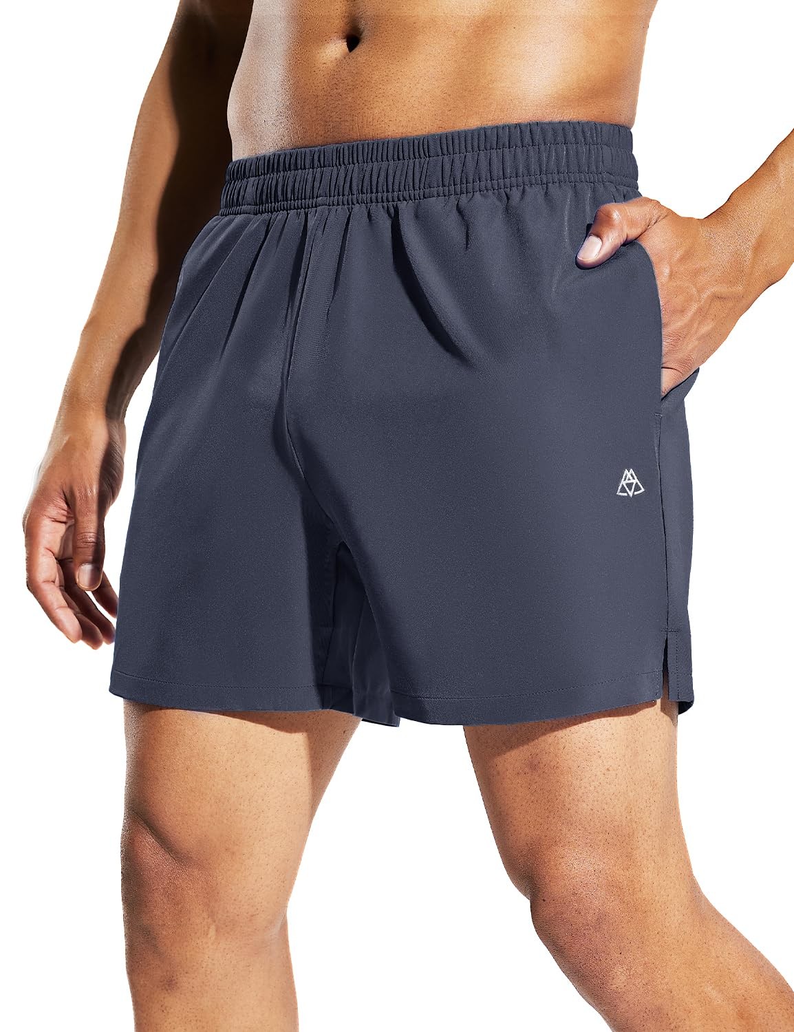 Men’s 5 Inch Running Athletic Quick Dry Shorts with Pockets for Workout Gym E…