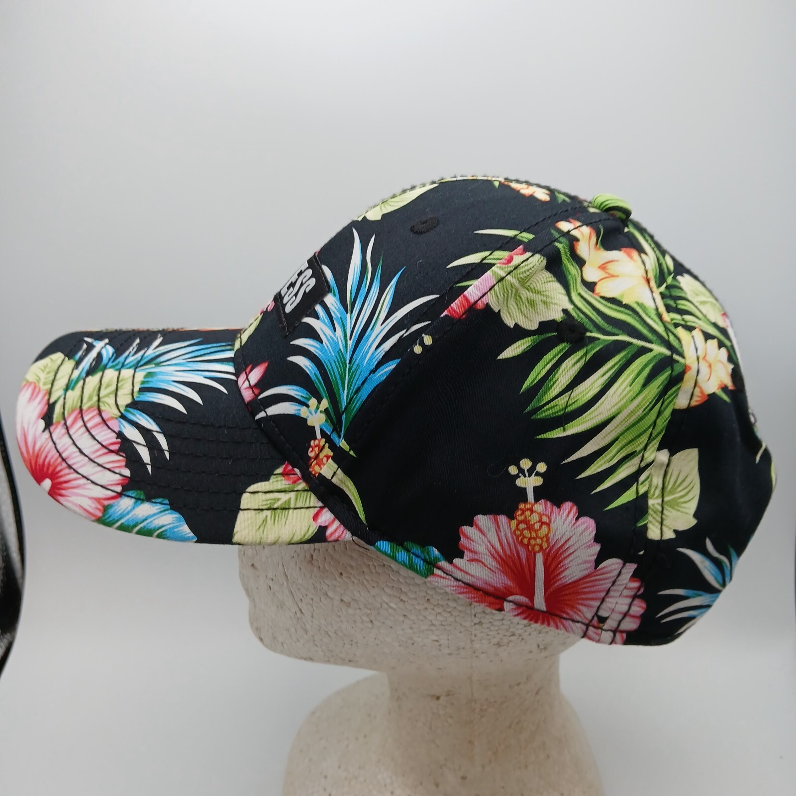 Hawaiian Tropical Hat Cap Snapback Progress Multicolor Floral Pattern Script