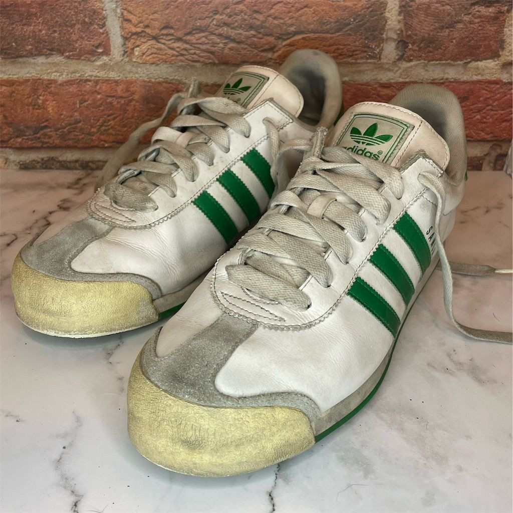 Adidas Samoa Men’s Sneakers White Fairway Green Size 12 Athletic Shoes