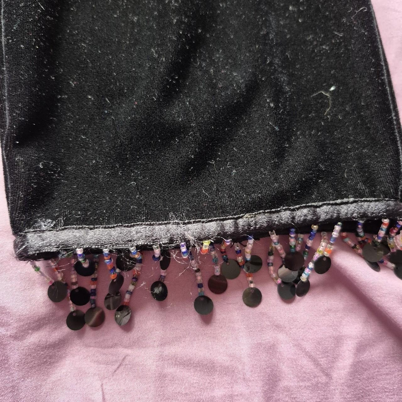 Early 2000s 2pc Black Velvet Girls Outfit