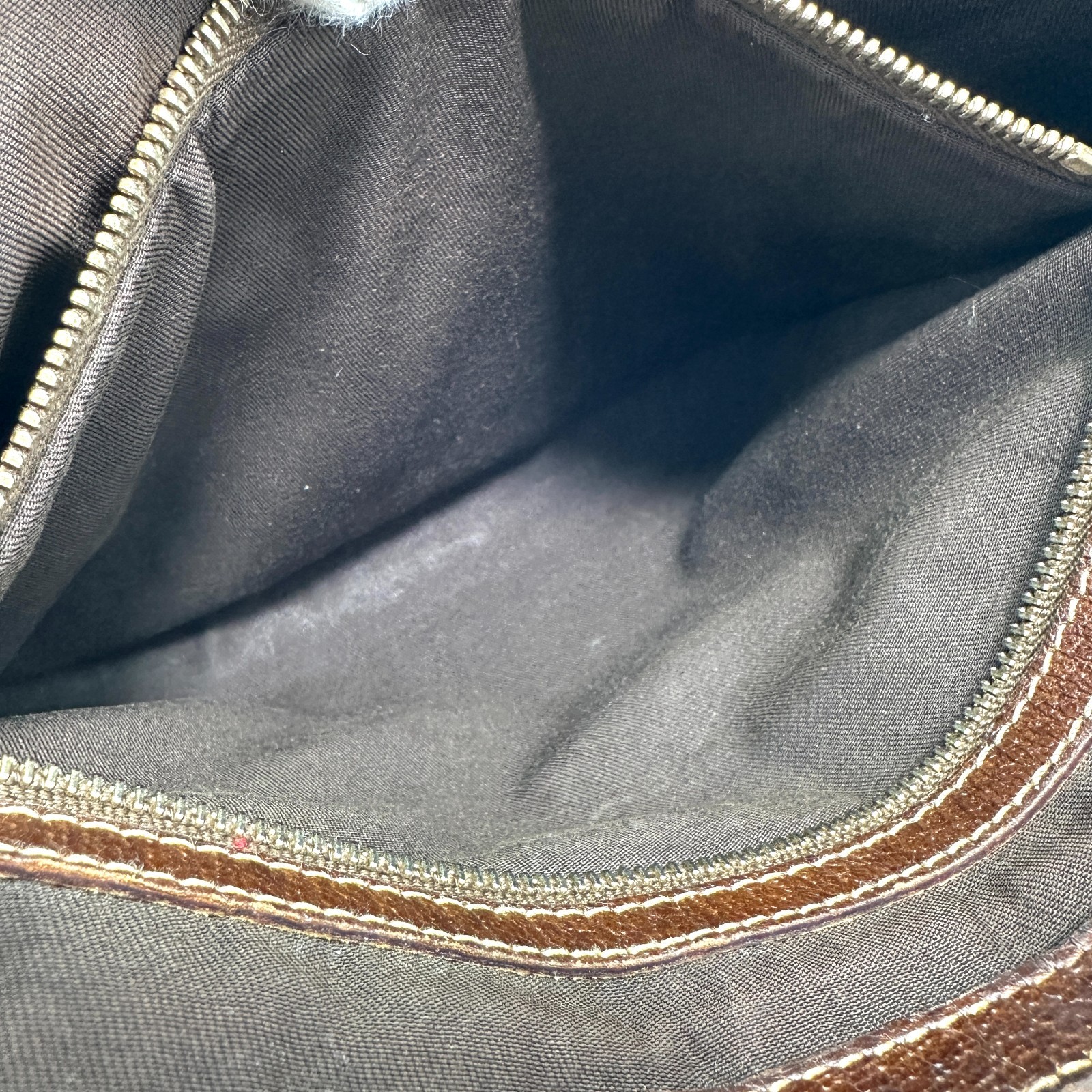 GUCCI Jackie GG Canvas Shoulder Hand Bag Black Leather 137335 Purse Authentic
