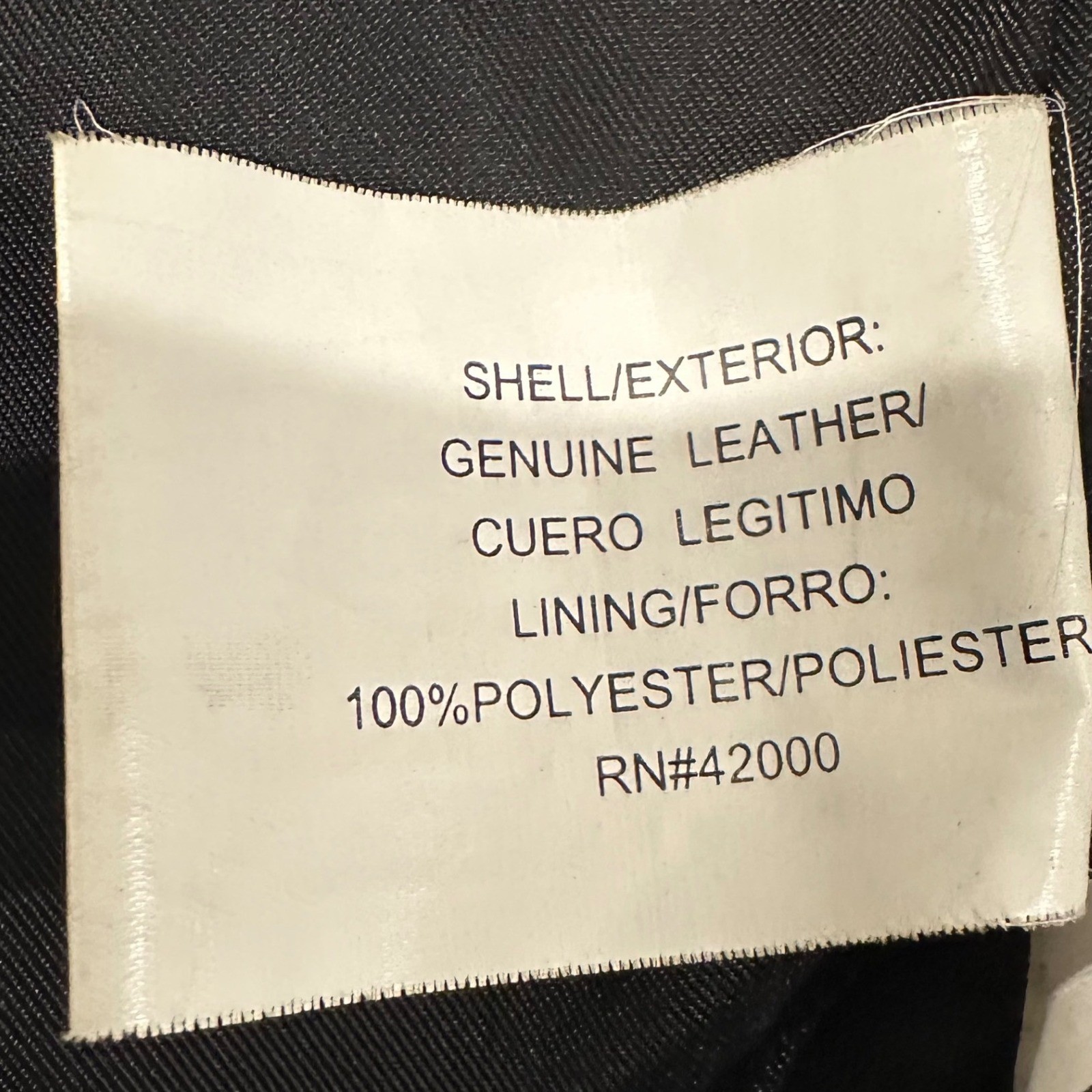 Kathy Ireland Black Genuine Leather Jacket Women M Vintage 90s Button Front