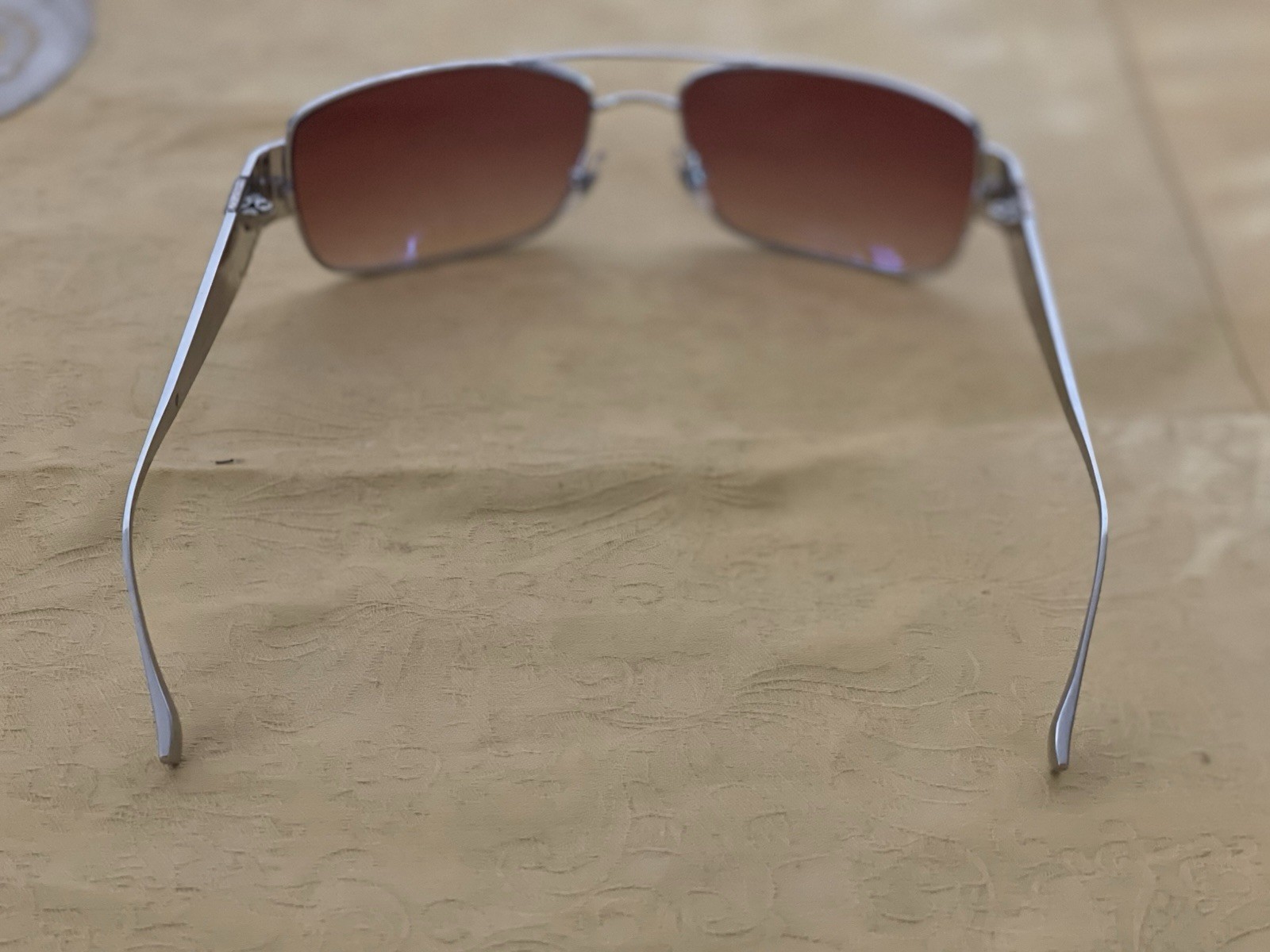 LOREE RODKIN SUNGLASSES MODEL HUNTER in WHITE-GOLD Color