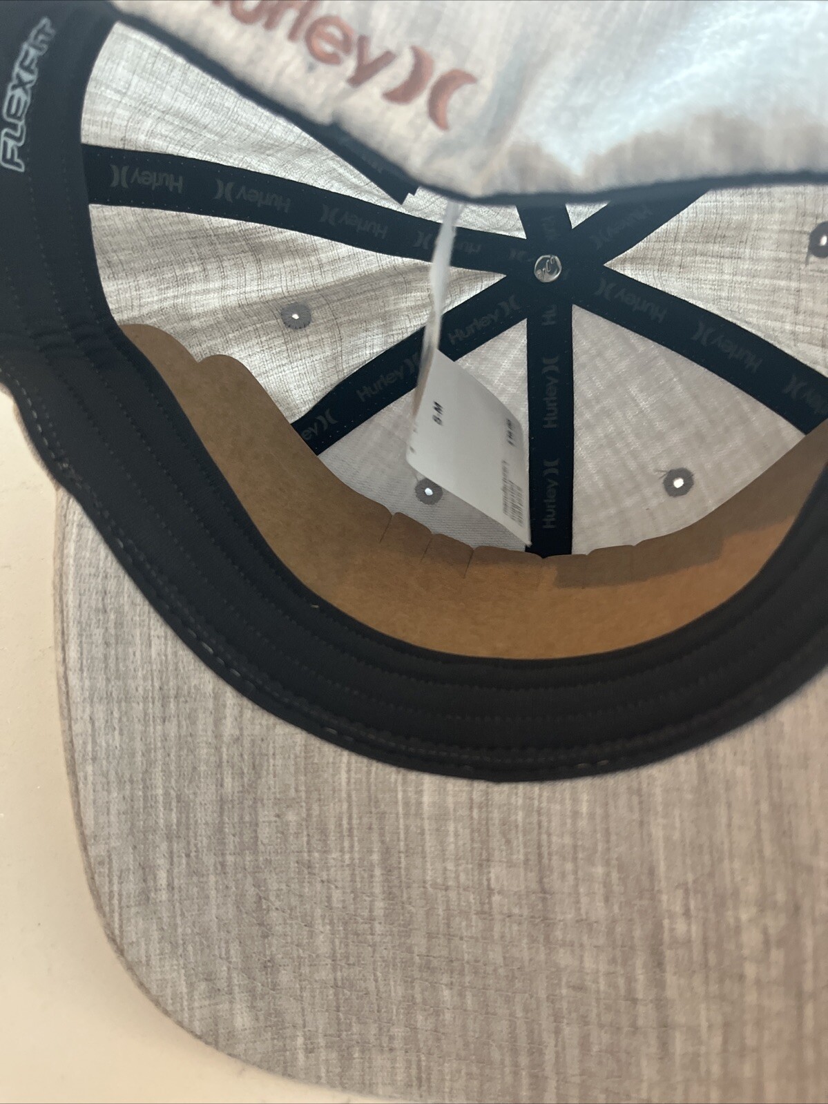 Hurley H2O Dri Super Icon Hat Gray Bronze Black Patch S/M Small Medium NWT