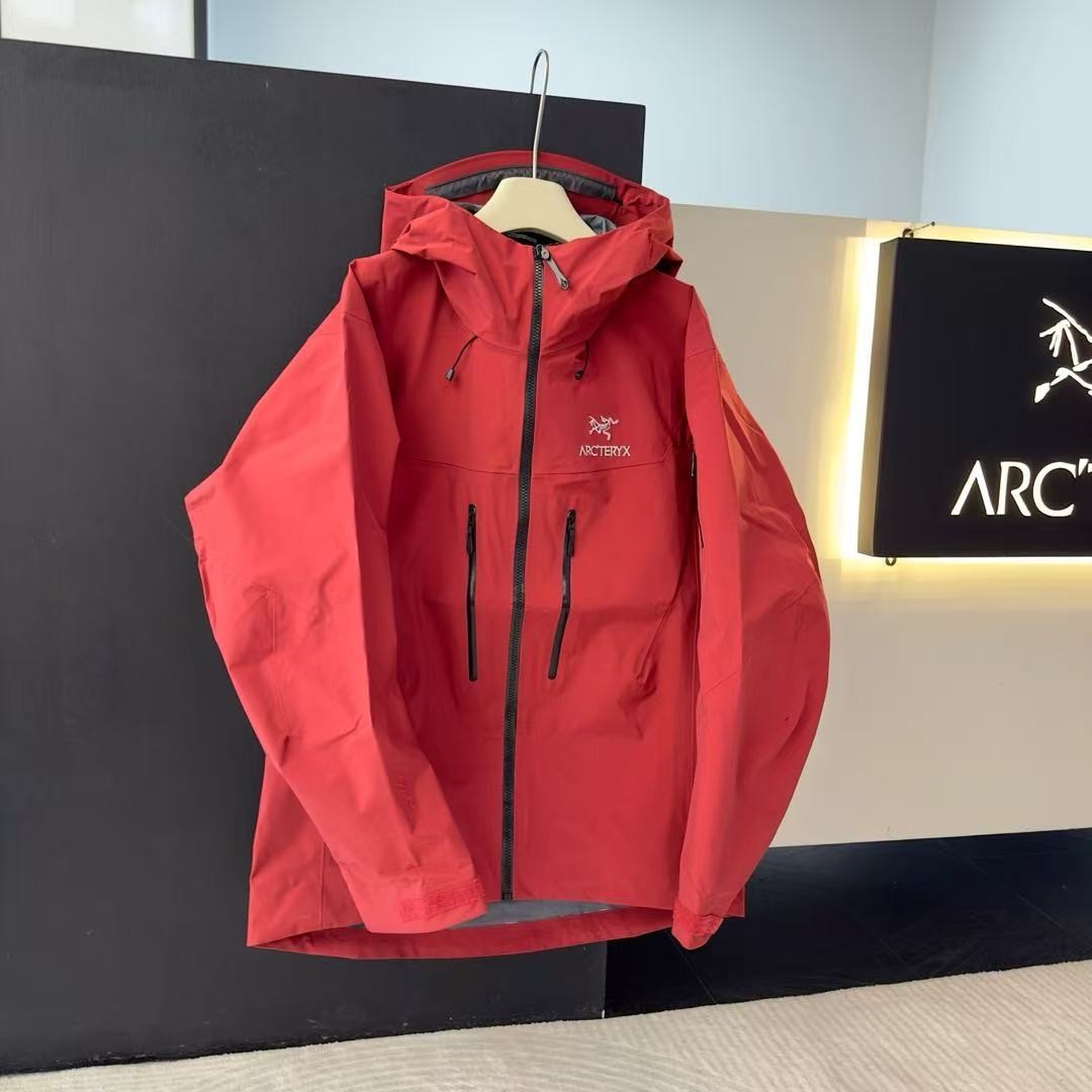 Fashion ARC 7 Alpha SV Gore-Tex Jackets Camping Hiking Outdoor Travel Red Coat