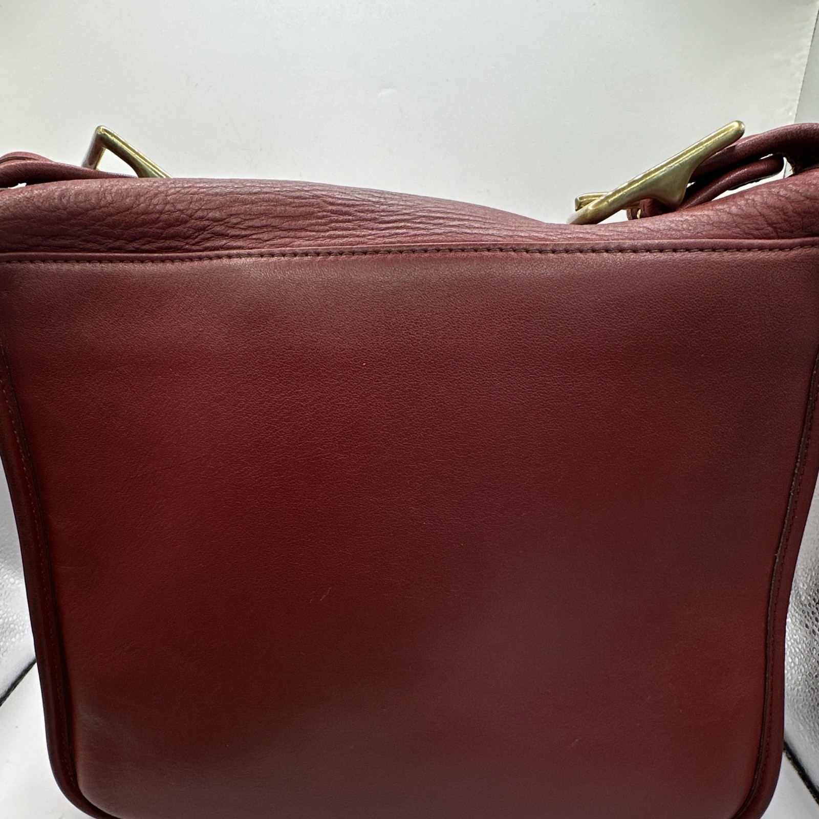 vintage red Coach Stewardess Bag (#9525)