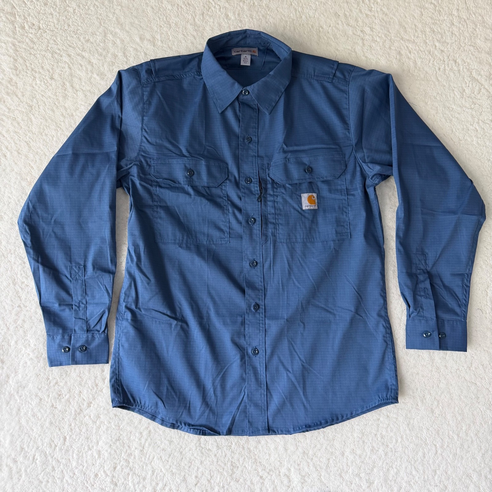 Mens Carhartt Long-Sleeve Button-Down Work Shirt