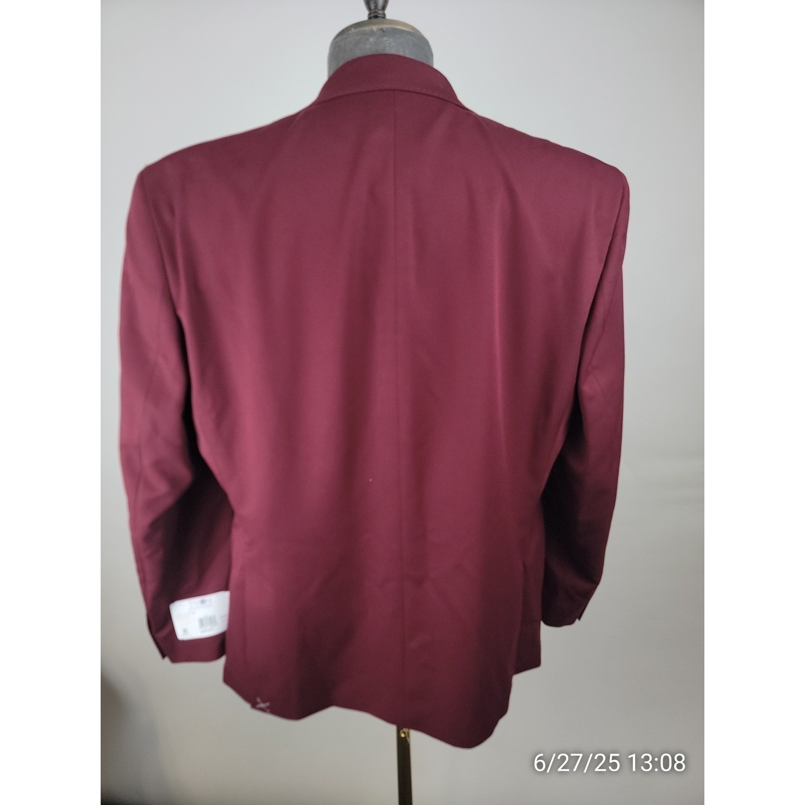 Tayion Sport Coat Mens 46L Red Two Button Modern Fit Blazer Suit Jacket NWT