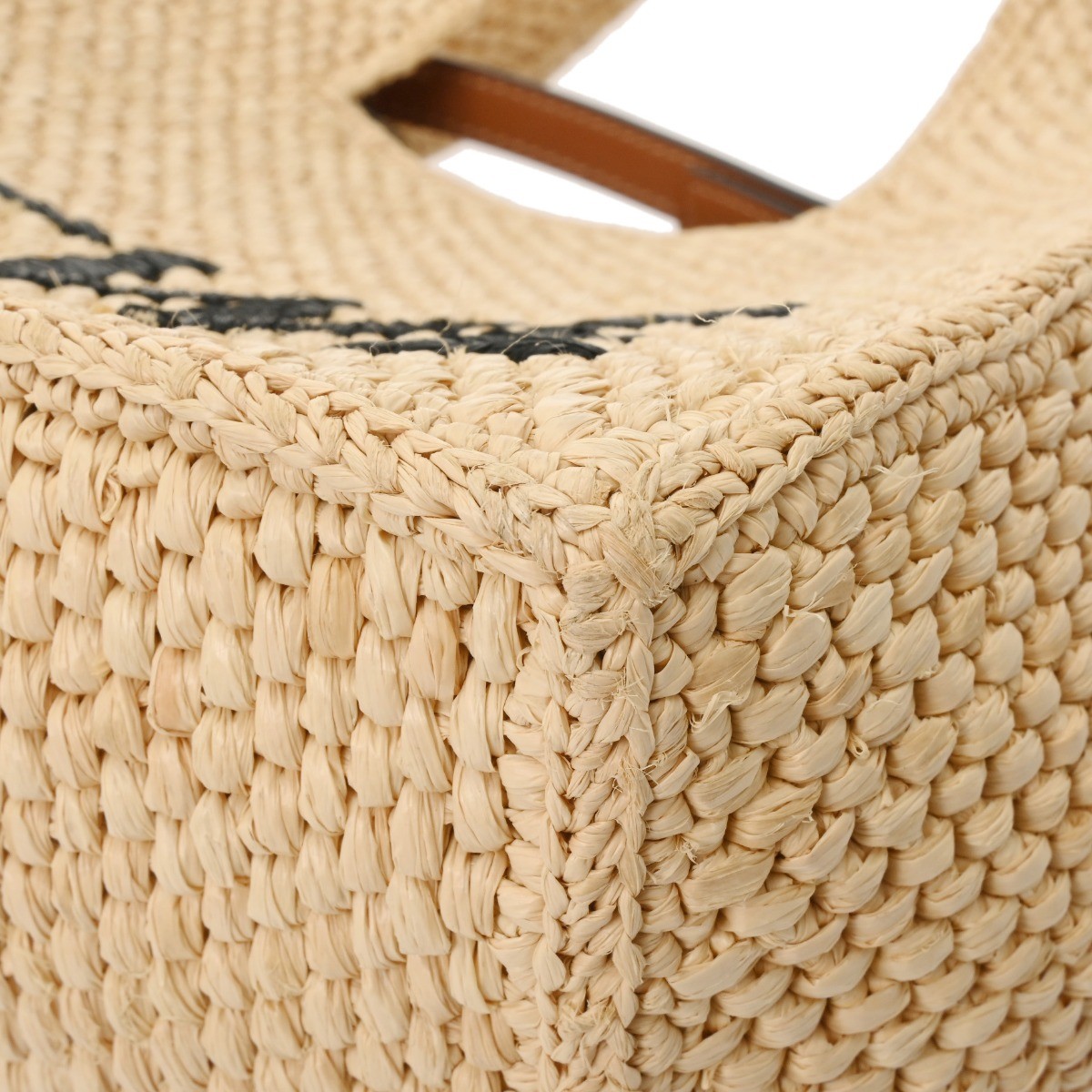LOEWE font tote small A685B59X3 Raffia natural Women Handbag