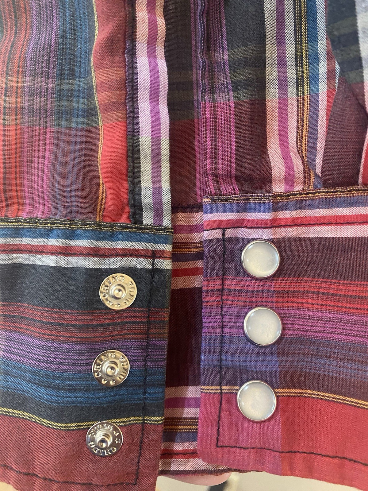 Plainsman 2XLTall Plaid Shirt Extra Long Tails Soft Cotton Blend Long Sleeve