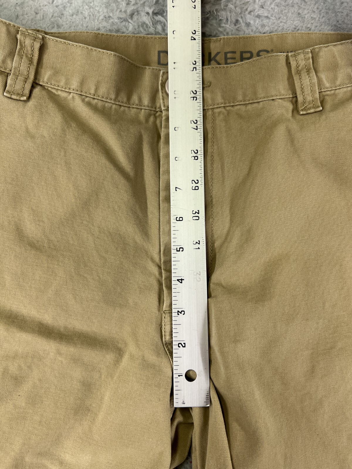 Dockers Pants Mens 38 Beige Cargo Pockets 100% Cotton DUCK Camping Outdoor