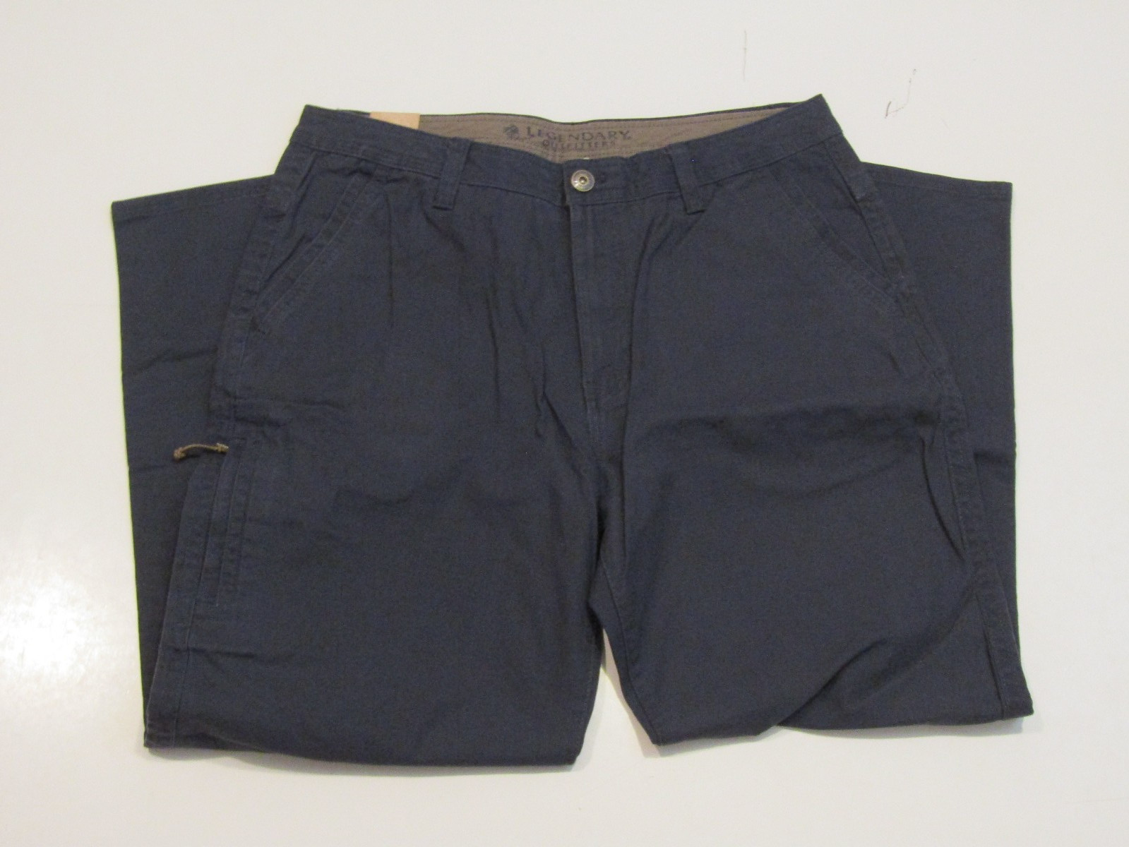 LEGENDARY OUTFITTERS Blue Strech Canvas Pants Relaxed Fit 38 W 32 L NWT Mens