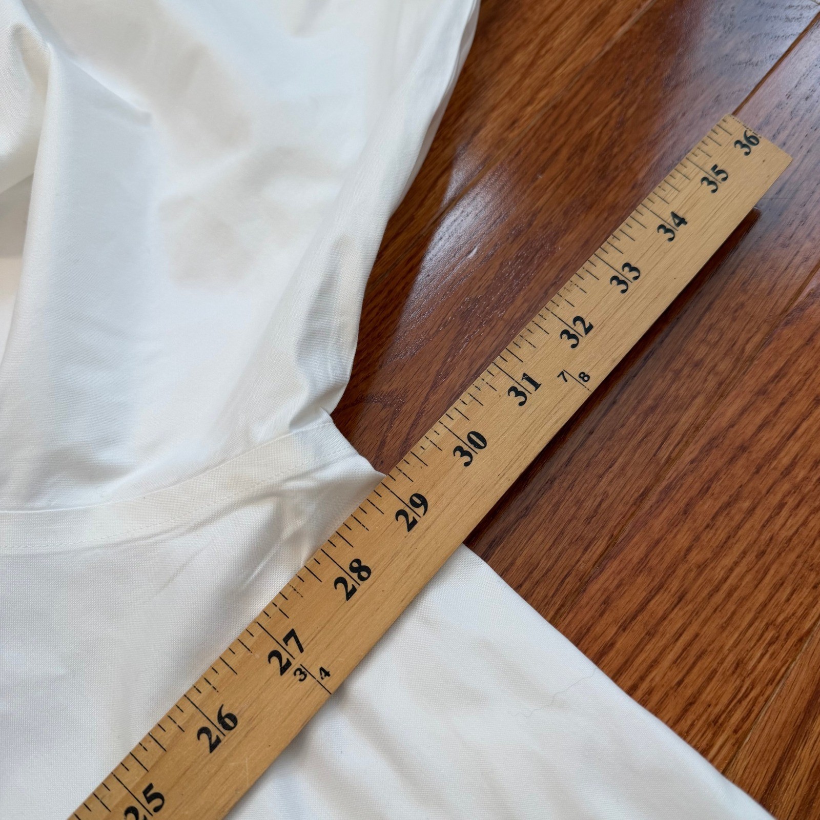 Brooks Brothers Supima Cotton Non-Iron Dress Shirt Mens 19-36/37 Solid White