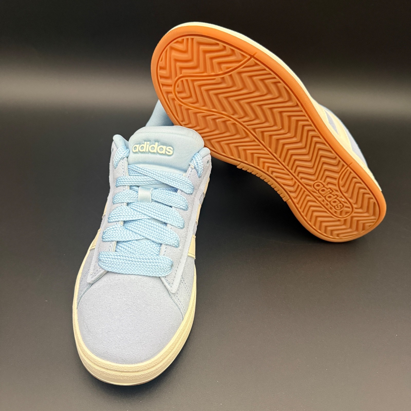 Adidas Womens Grand Court Alpha 00’s JS5038 Blue White Casual Shoes Sneakers