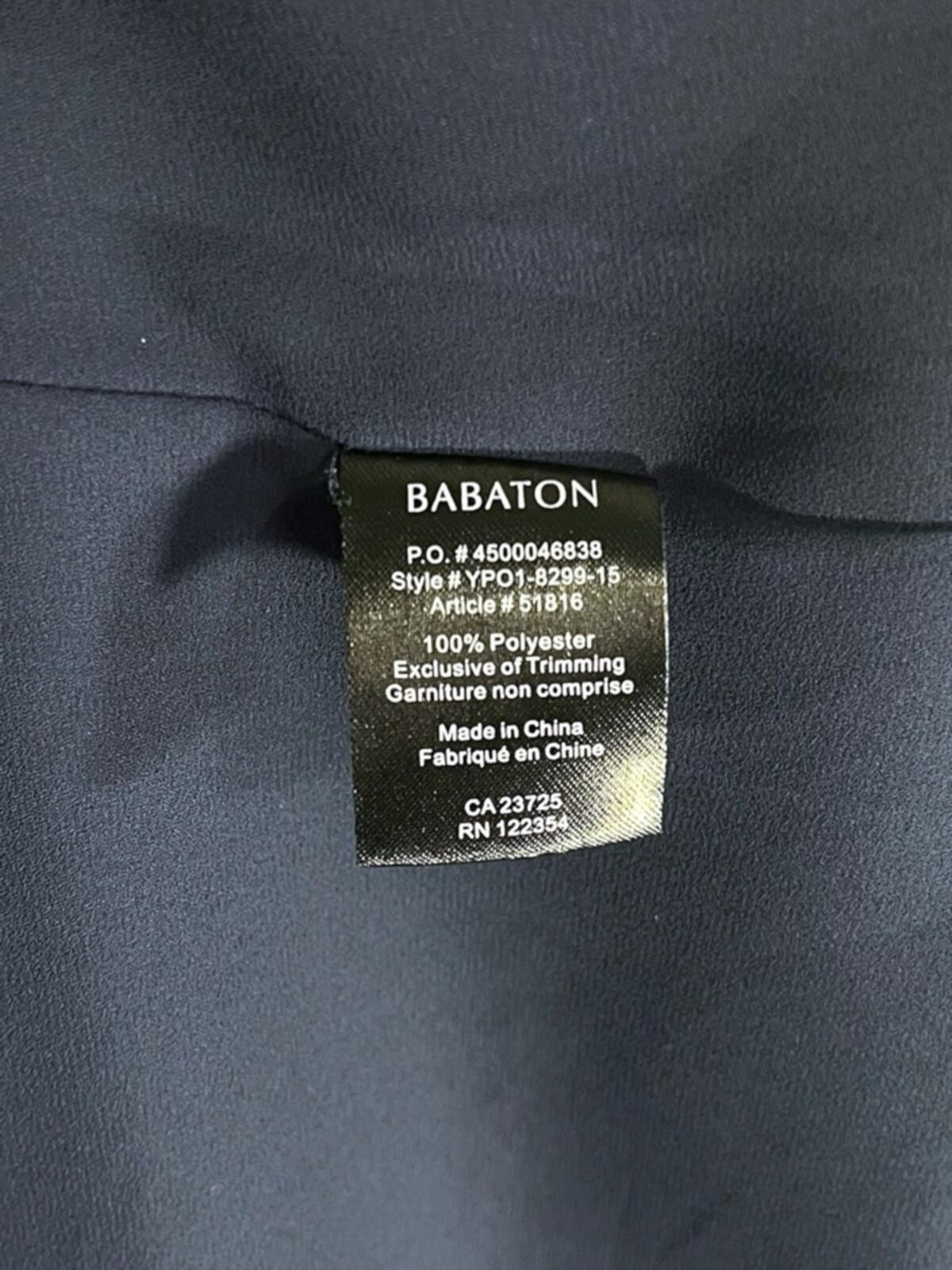 Aritzia Babaton Townsend Slip Dress in Navy With Black Lace Trim Size Large