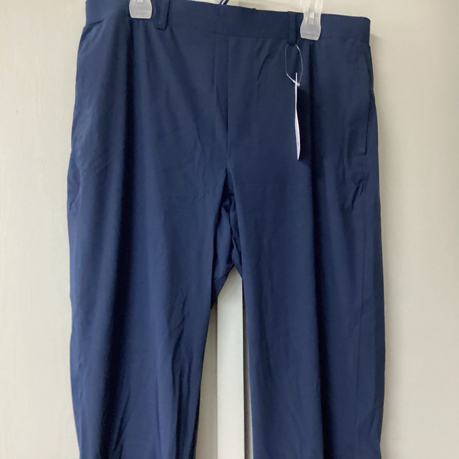 &Collar Performance Menswear Athletic Blue Navy Slim Fit Pants Size 36 X 32 NWT