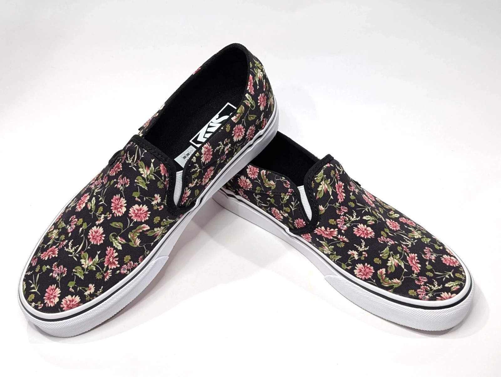 Vans Asher Dark Floral Black/Multi Canvas Women’s Skate Shoes-Assorted Size NWB
