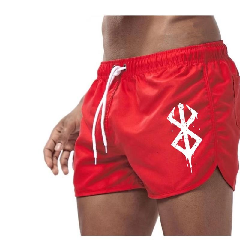 Men’s Quick Dry Swim Shorts Beach Board Shorts with Pockets Breathable Surf