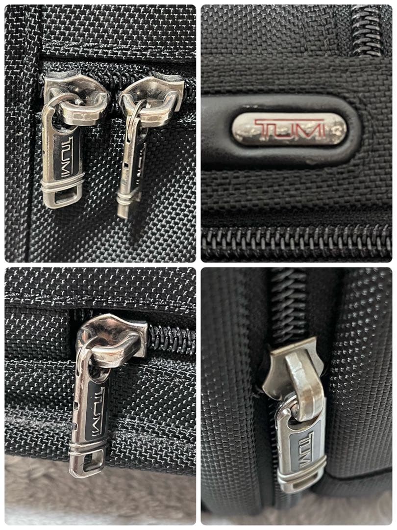 TUMI Alpha 26141D4 Black 2Way Expandable Briefcase 2 Compartment Auth