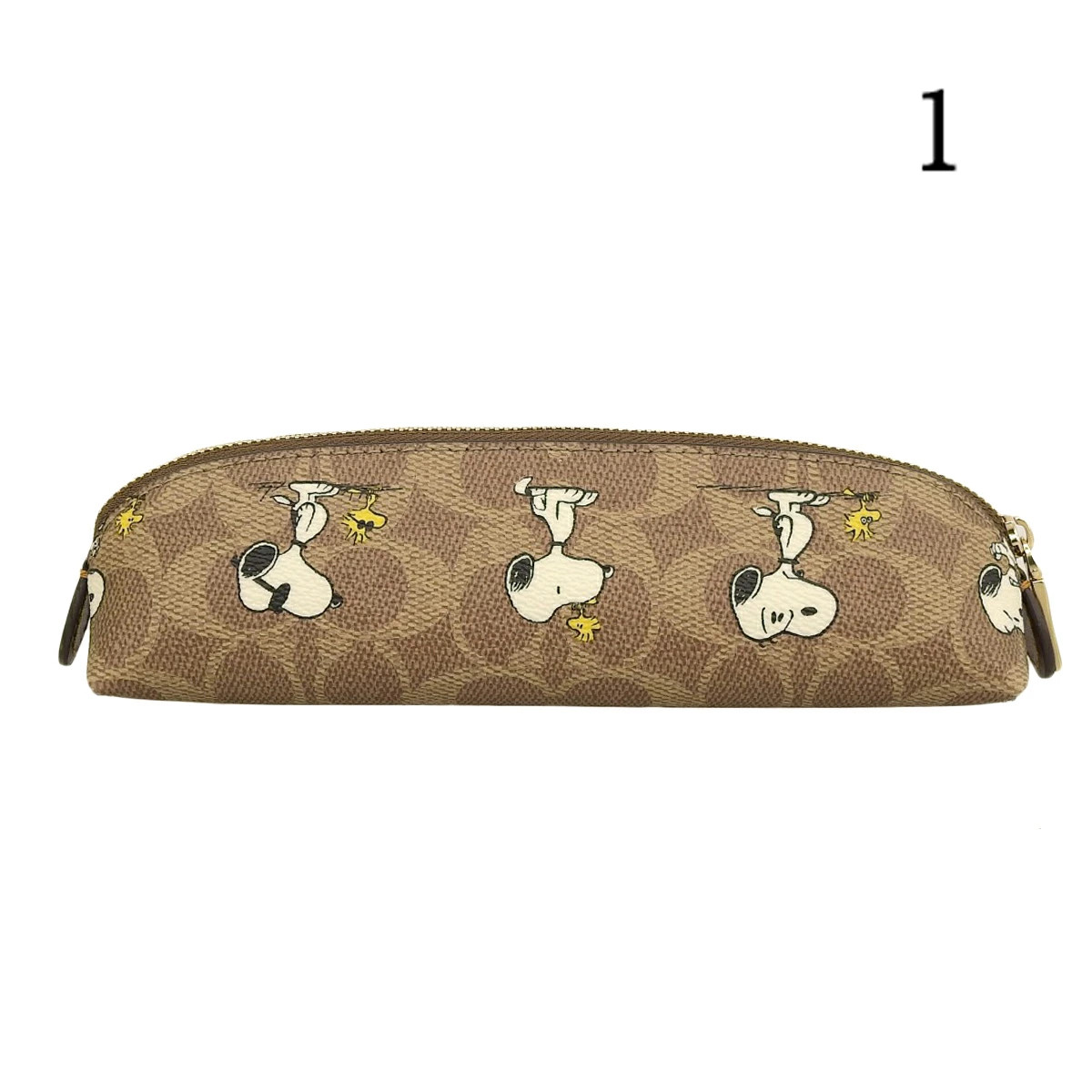COACH Coach x Peanuts Collaboration Snoopy Woodstock Pencil Case Outlet cbt17
