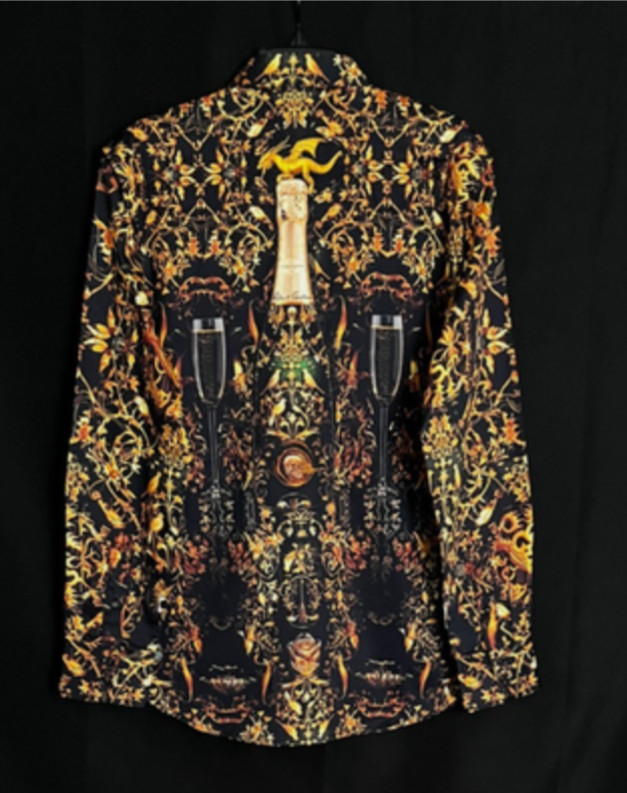 Robert Graham BRUT Champagne & Skulls $398 4XLT NWT Tall Fit FREE SHIP!