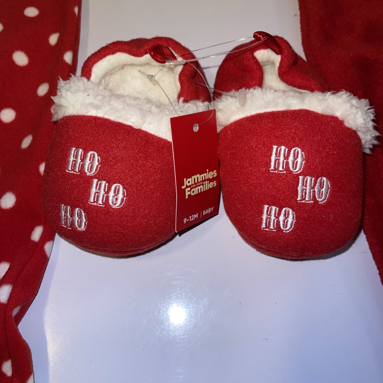 2 Baby Christmas Reindeer Outfits & Ho Ho (NWT Slippers)9-12 Months