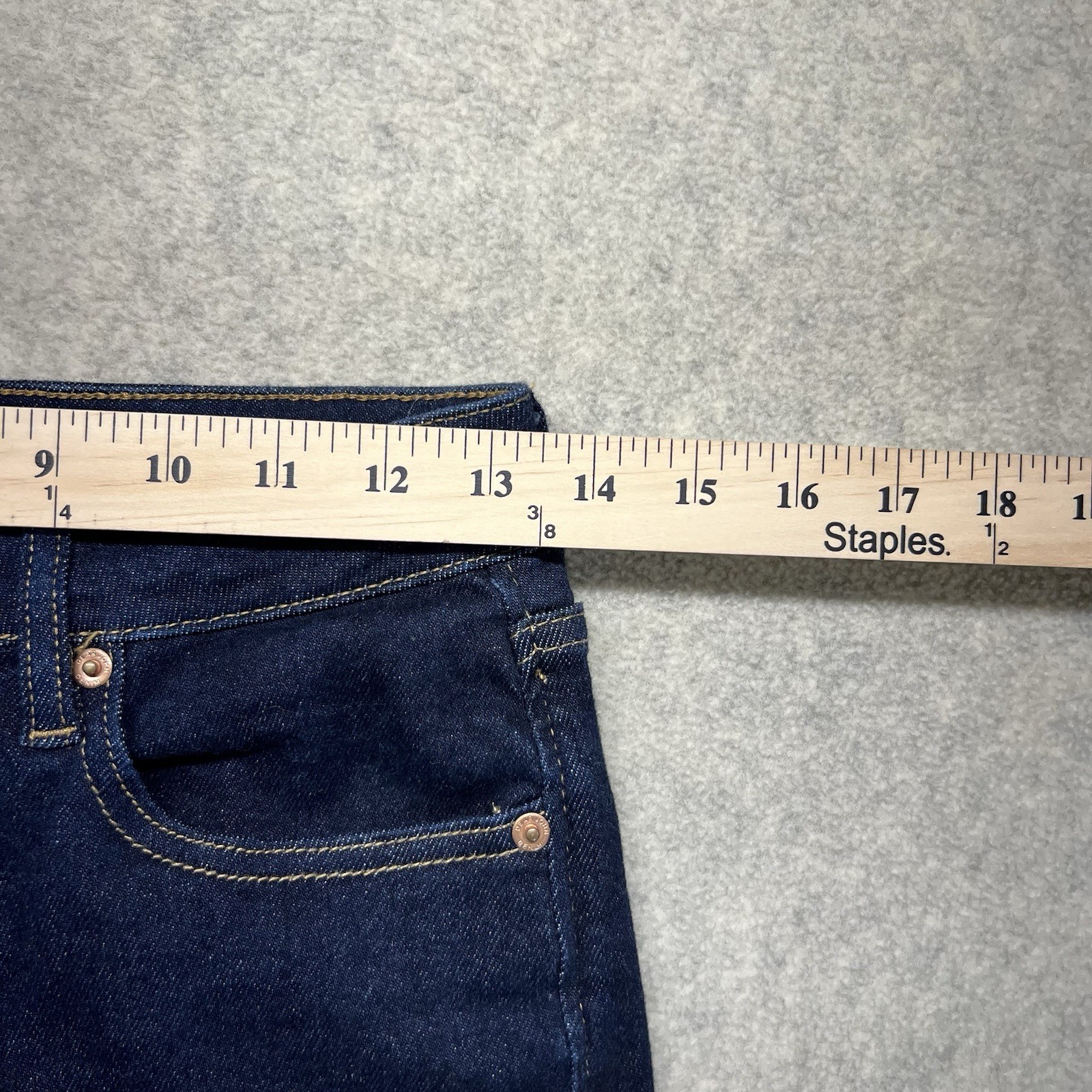 Dear John Frankie Straight Womens 26 Dark Wash Stretch Jeans Mid Rise Denim