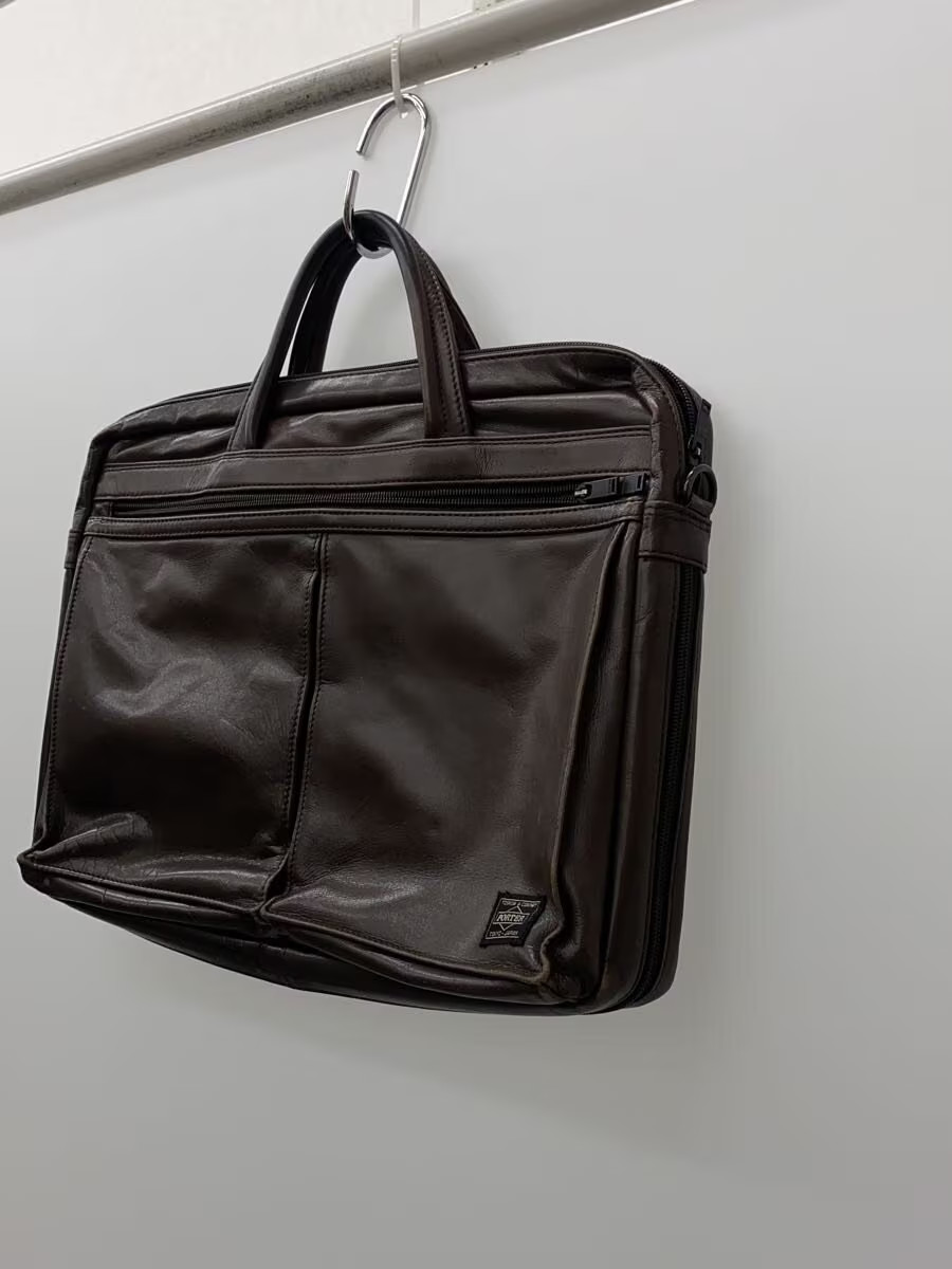 PORTER Briefcase Leather BRW Solid AMAZE