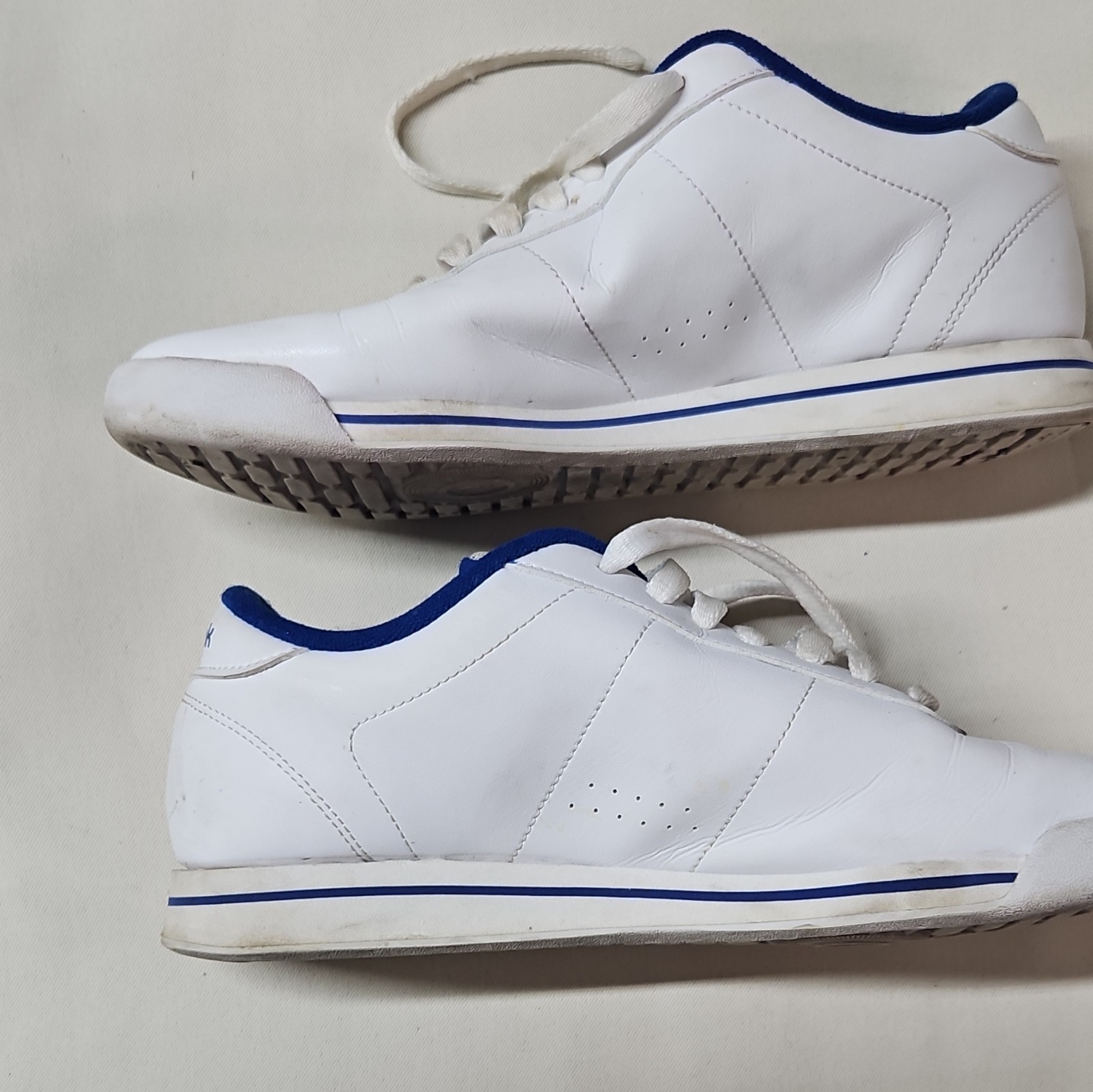 Reebok Classic Nylon Mens Low Top Lace Up Sneaker White/Blue 1Y3501