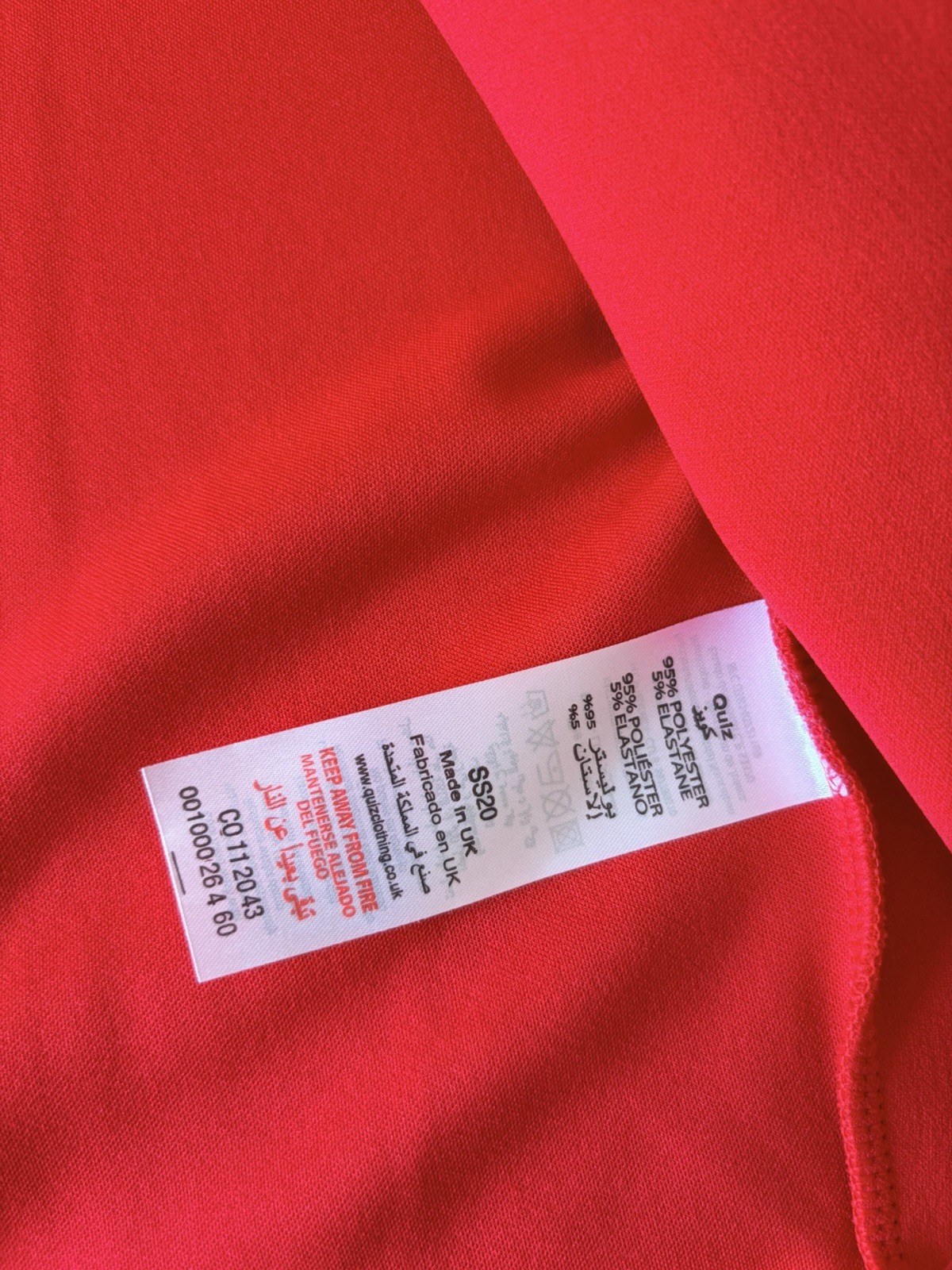 Quiz Red Cropped Open Front Bolero Jacket Puff Sleeve – UK Size 10