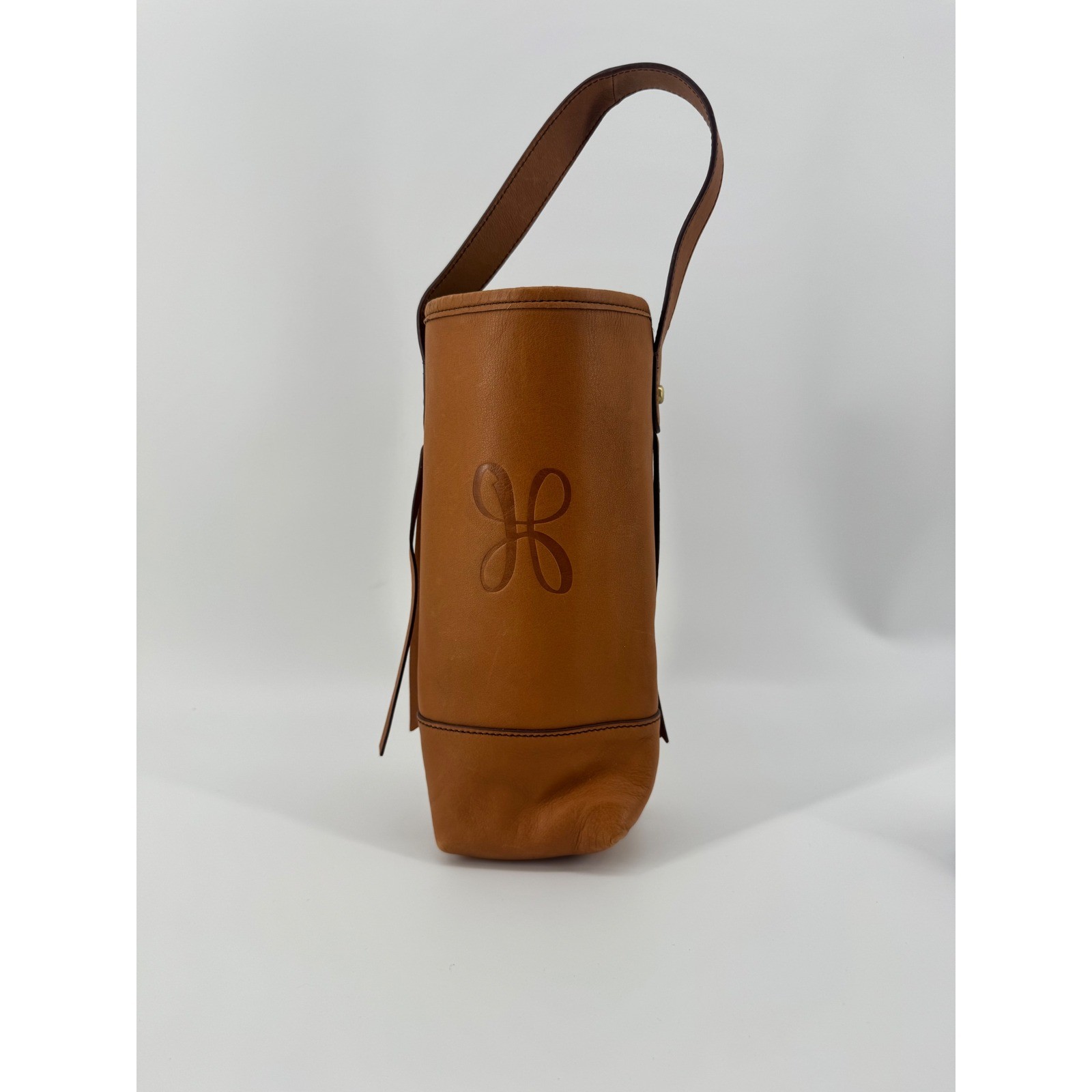 HOBO Tan Leather Small Bucket Bag