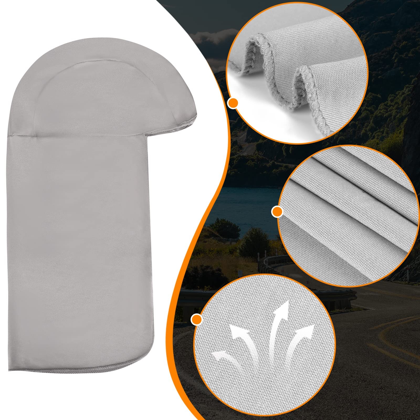 6 Pieces Hard Hat Sun Shade Cooling Skull Cap Sun Neck Protector Quick Dry Neck