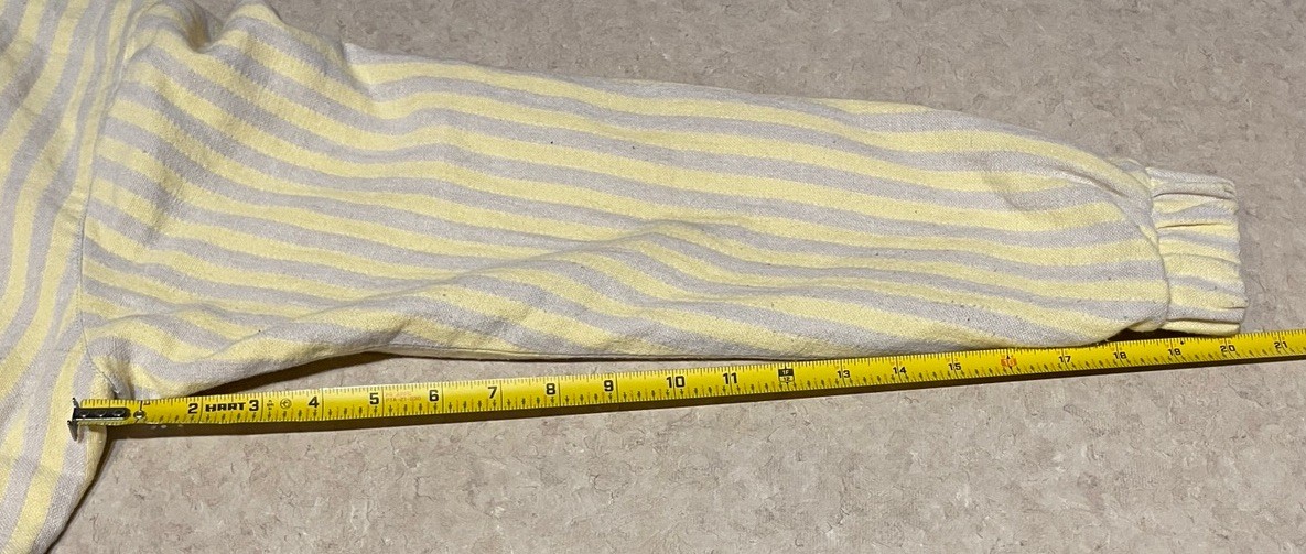 Zara Men’s Sunset Road Full Zip Striped Jacket Yellow Beige Size Small