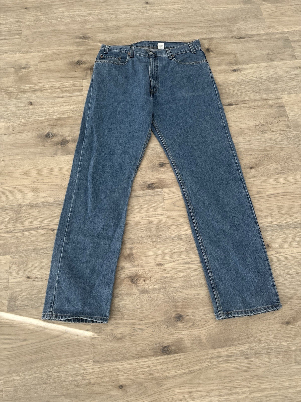 Levi’s 505 Series Regular Fit Straight Leg Denim Jeans Blue Men’s W38 L34