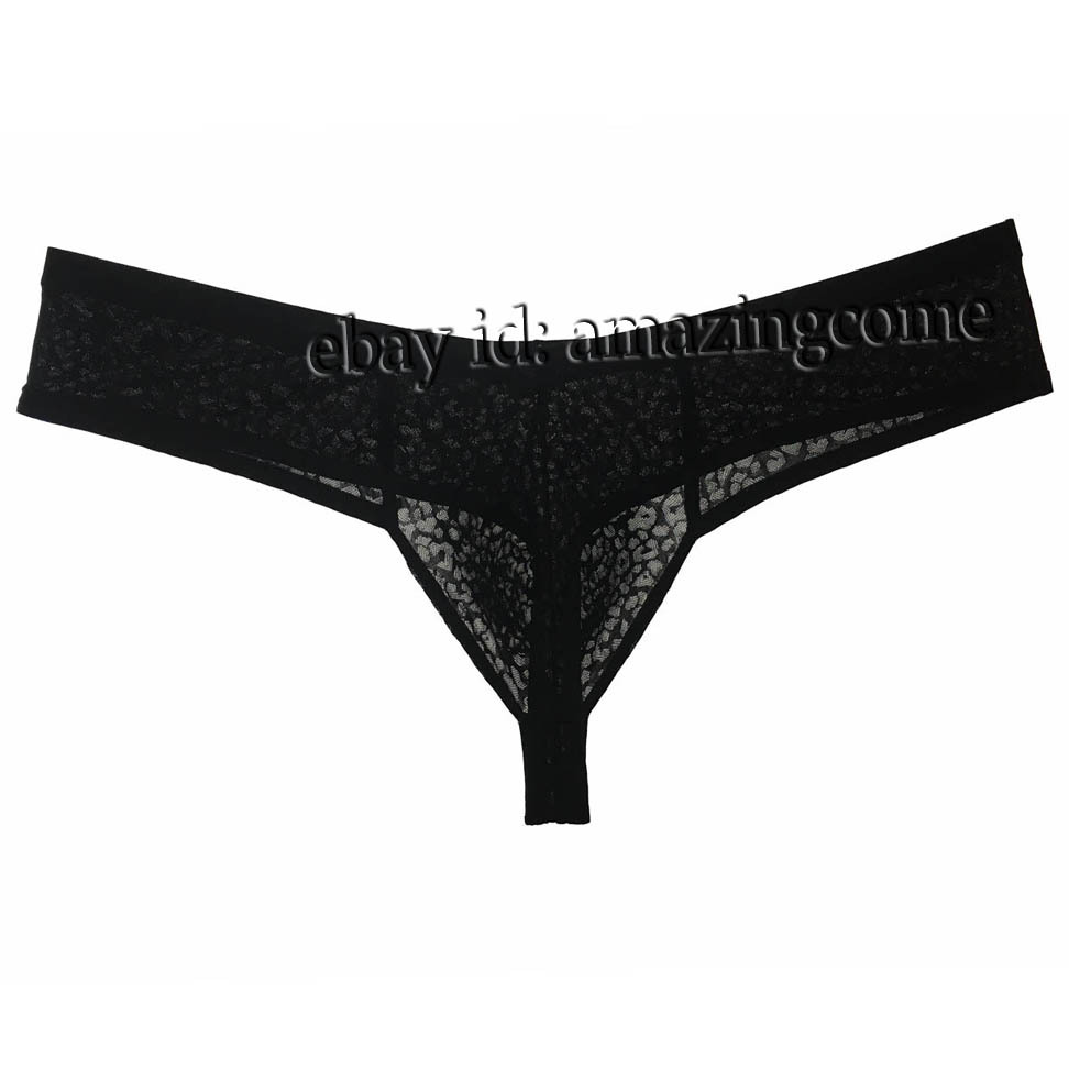 Men Jacquard Lace Bulge Pouch Thong Underwear Guy Sports Brazilian Bikini Boxers