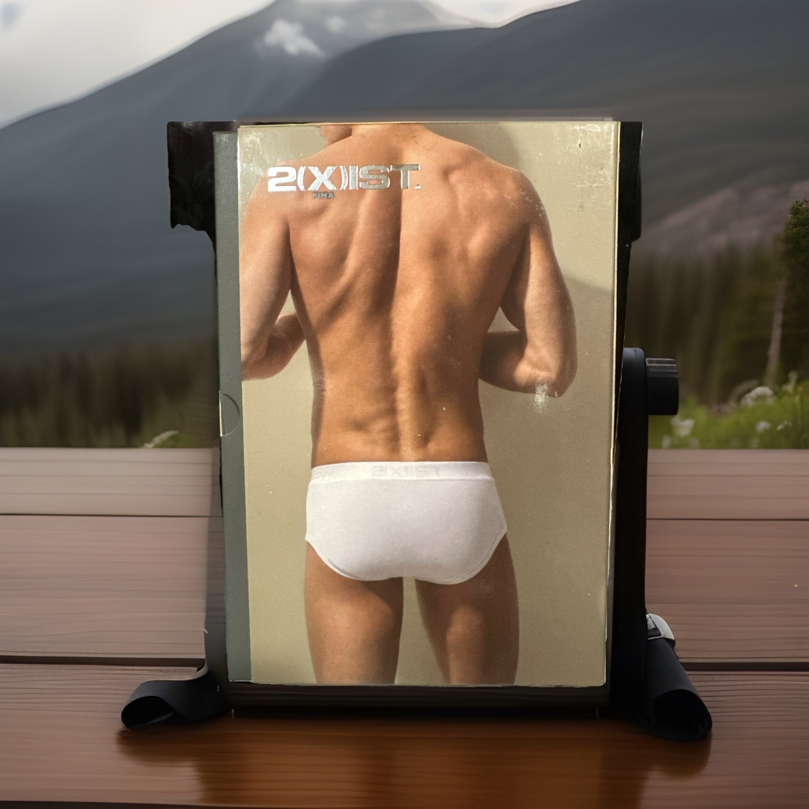 2(x)ist Pima One Contour Pouch Brief Blue Medium New in Box!