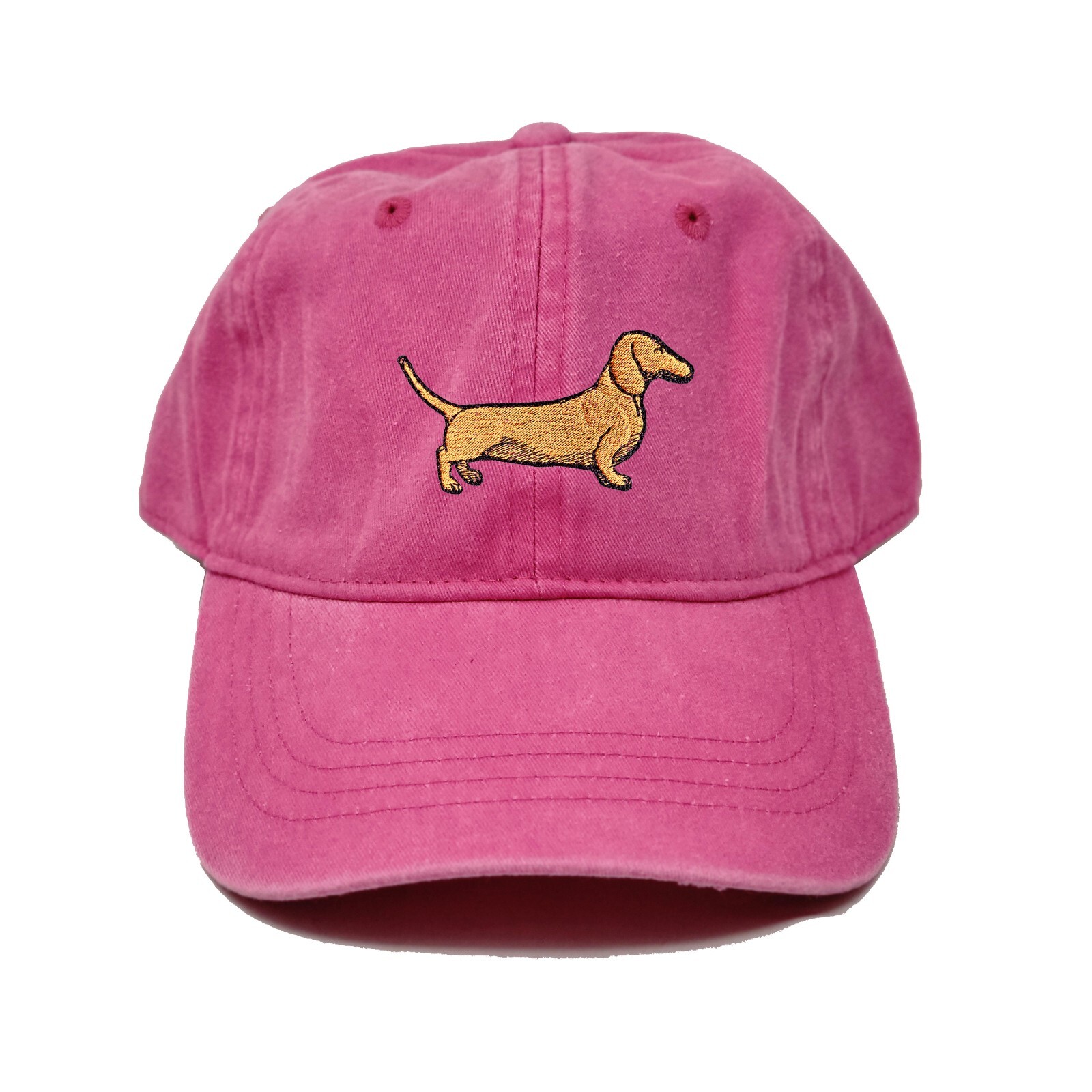 Dachshund dog embroidered dad hat, Wiener dog embroidered ball cap