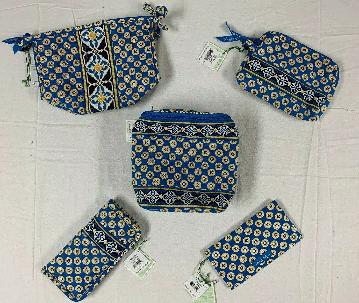 Vera Bradley NWT Riviera Blue: Cool Keeper, Cosmetic Bags, Eyeglass Or Checkbook