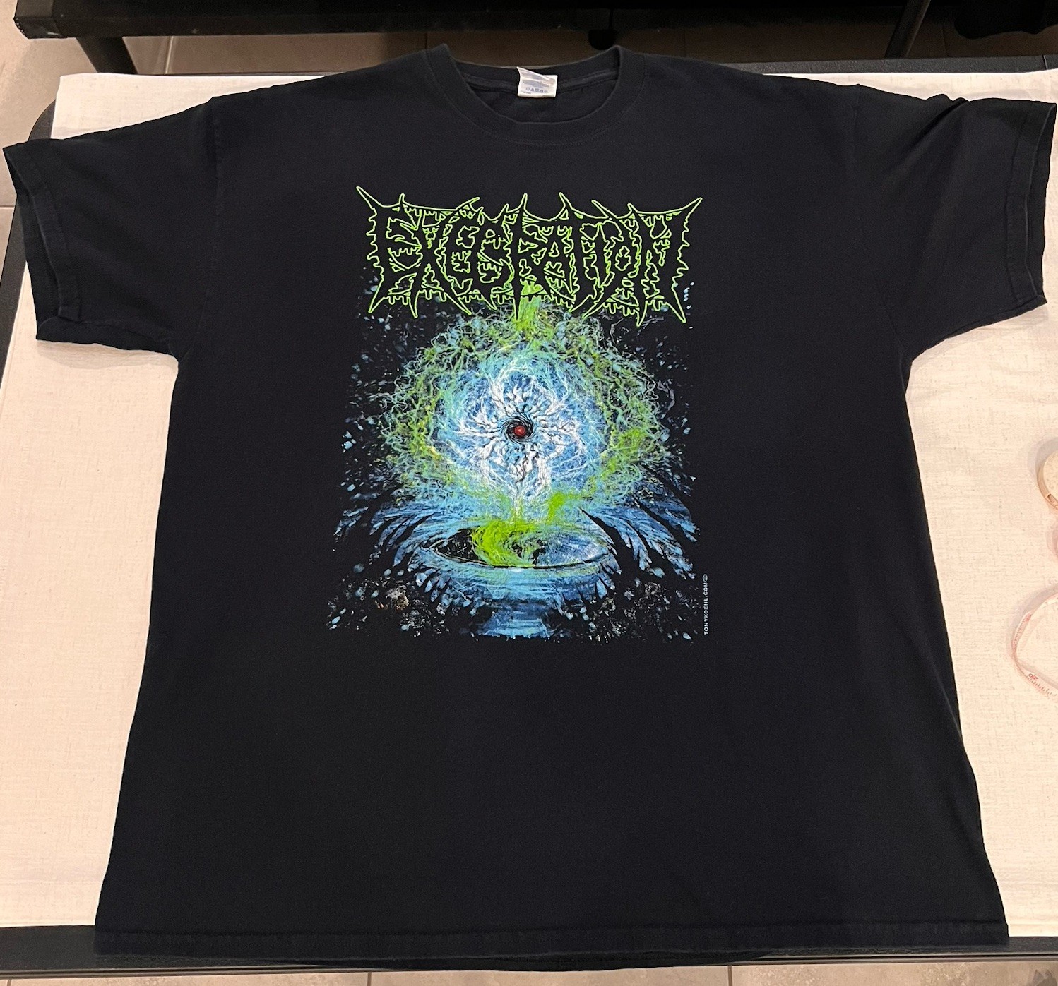 Execration -The Acceptance of Zero Existence XL T Shirt. Lobotomized. Diskord