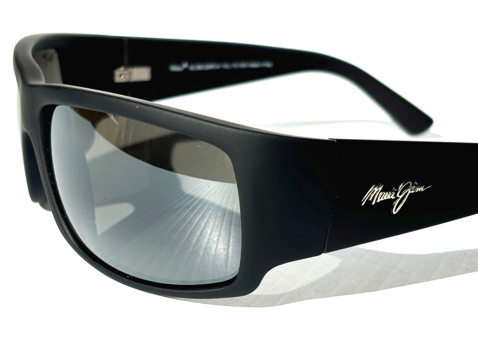NEW Maui Jim WORLD CUP Matte Black Rubber POLARIZED Grey GLASS Sunglass 266-02MR
