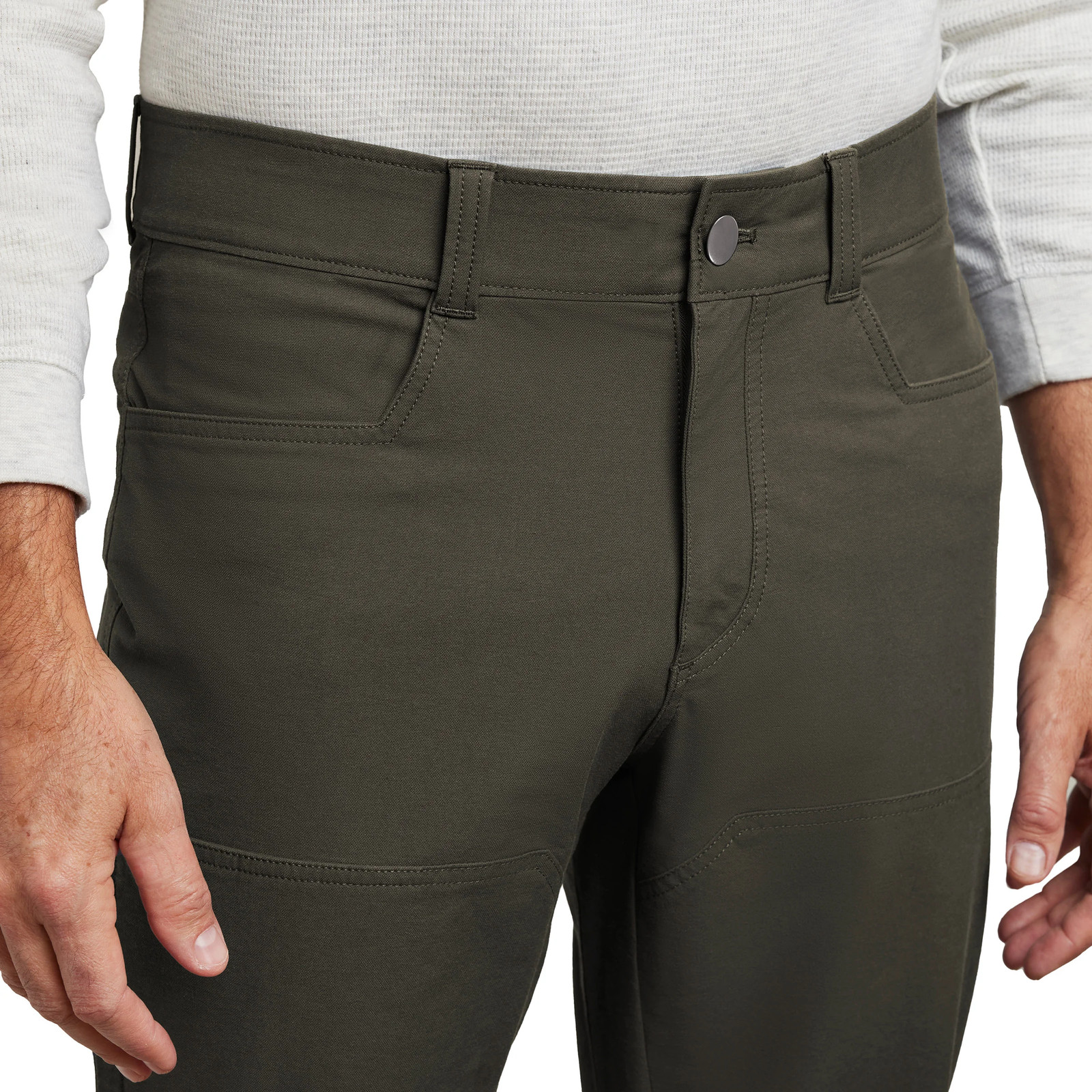 Kirkland Signature Men’s Stretch Tech Pant Straight Fit 4-Way Stretch Flat Front
