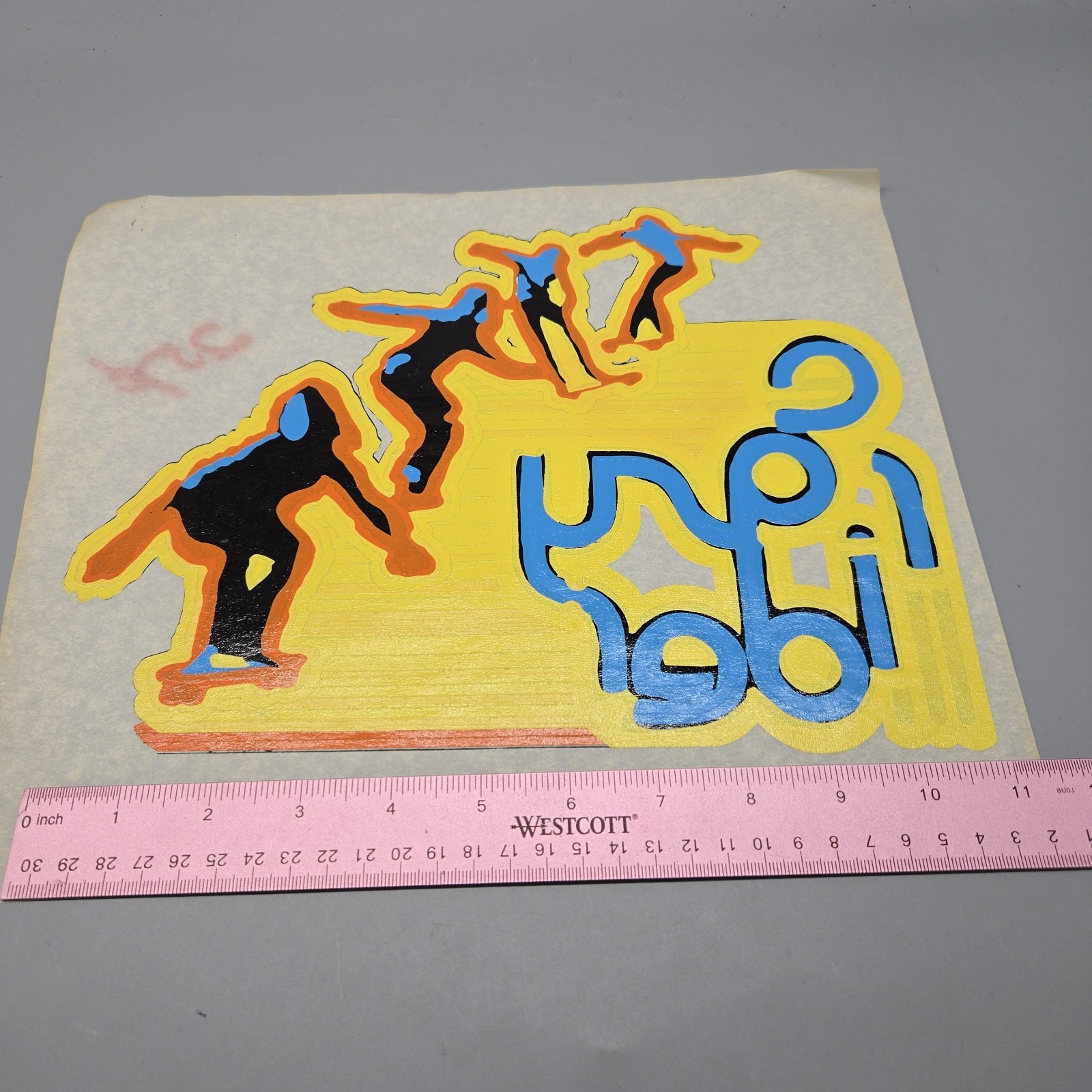 Original VINTAGE 1970s Heat Transfer Easy Rider Skateboard Iron On