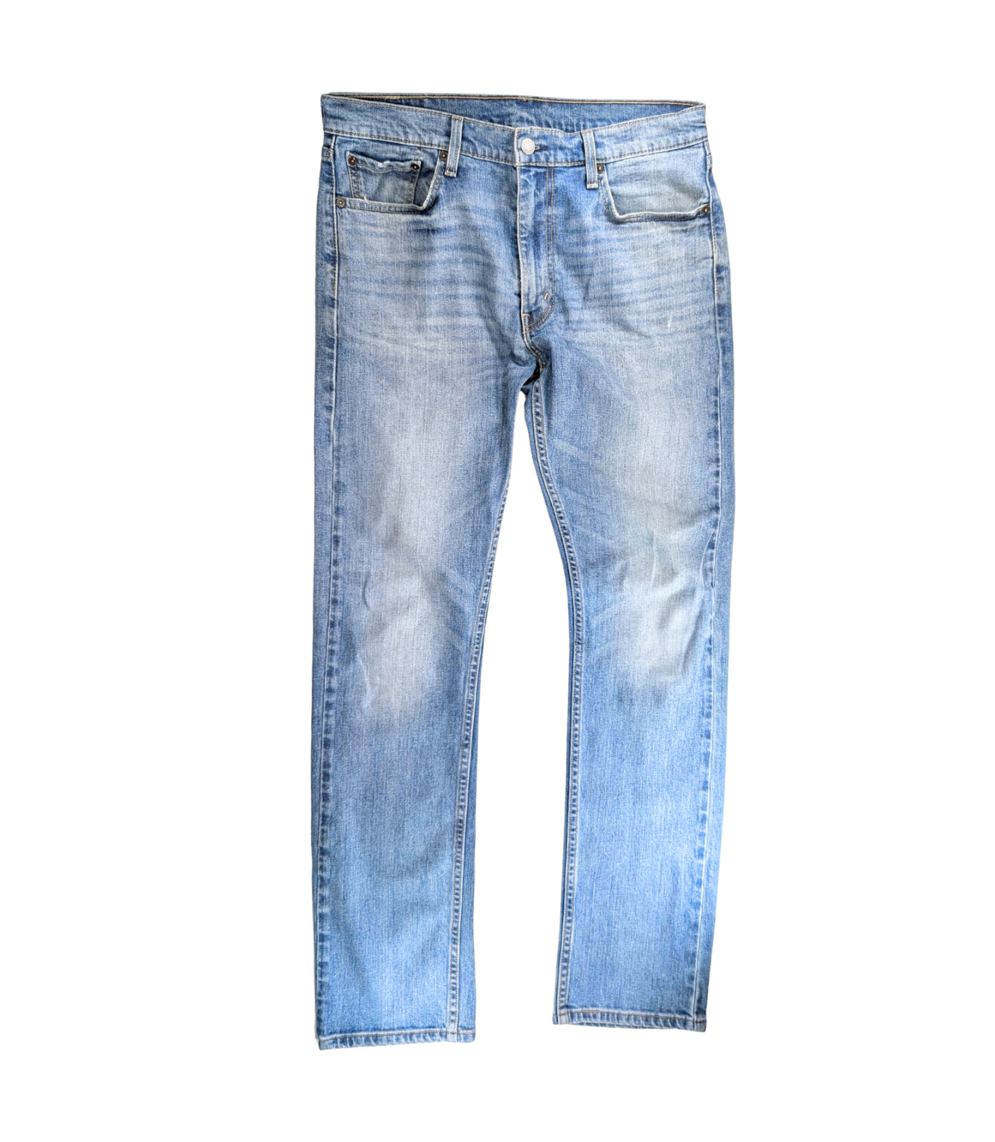 Levi’s 513 Men’s 33×34 Light Wash Slim Straight 5 Pocket Blue Jeans